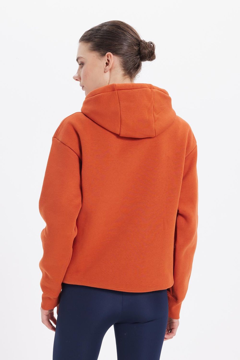 Oversize Pamuk Kapüşonlu Basic Unisex Sweatshirt