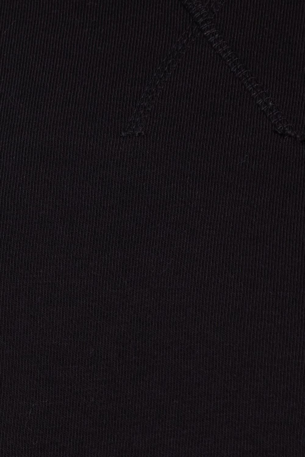 Kadın Oversize Geniş Kesim Pamuklu Basic Siyah Bisiklet Yaka Sweatshirt