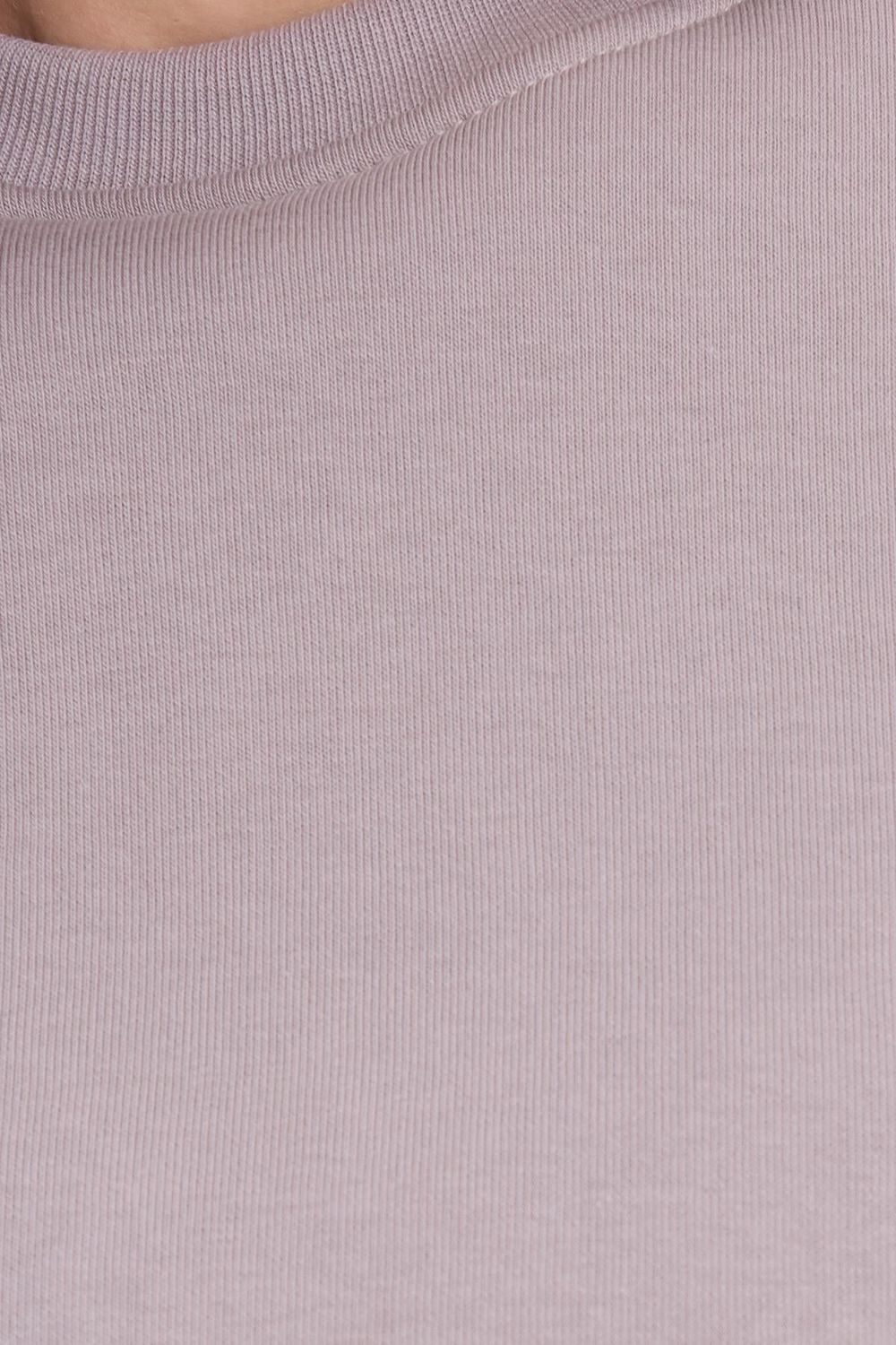 Kadın Oversize Geniş Kesim Pamuklu Yumuşak Dokulu İçi Polarlı Basic Gri Bisiklet Yaka Sweatshirt