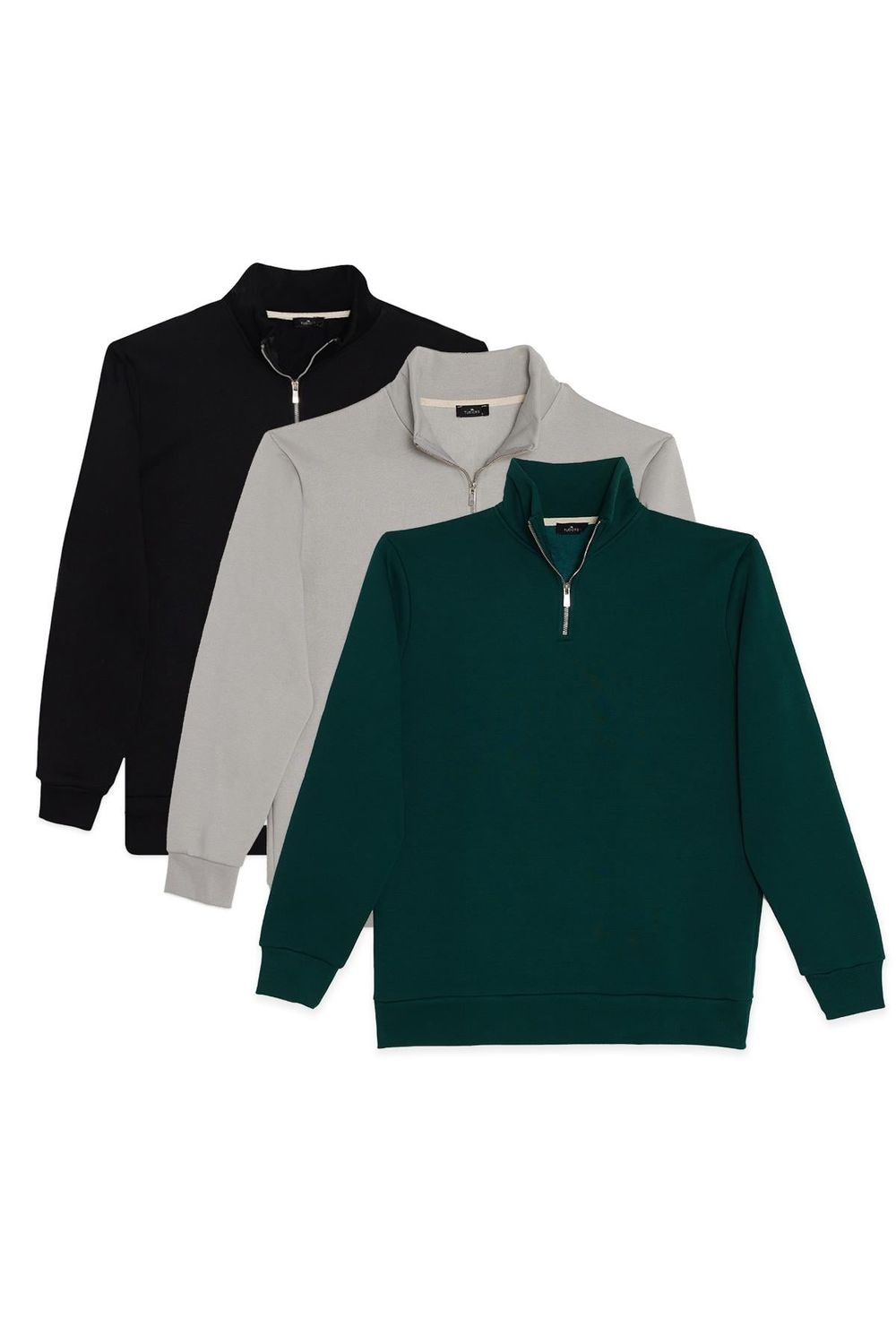 THREE PIECES SWEATSHIRT HALF ZIPPER PLAIN 23/24