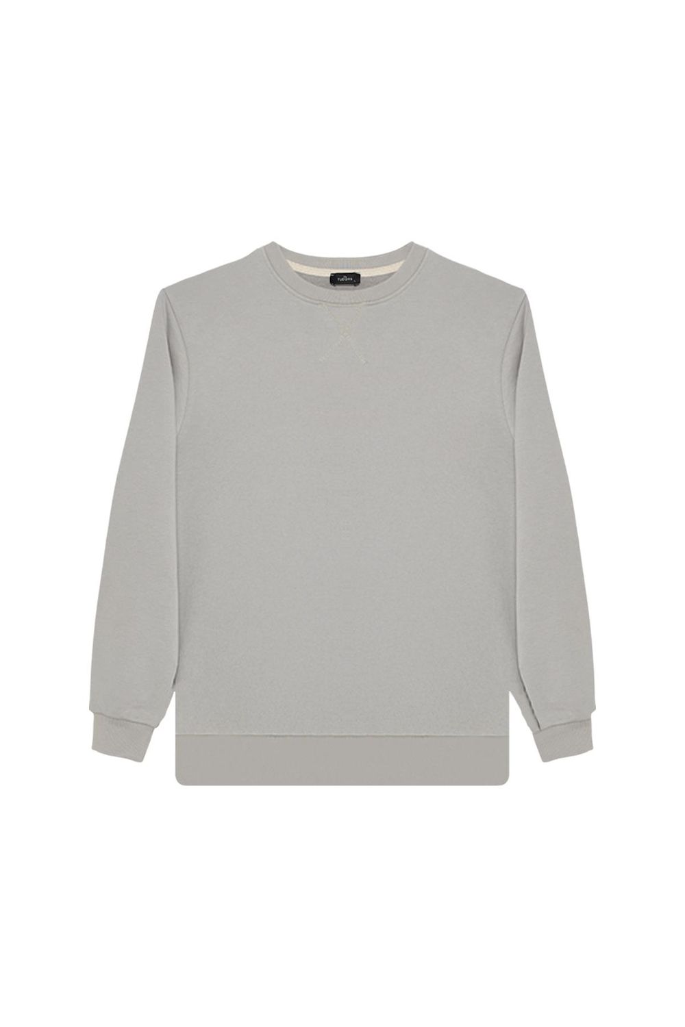 Unisex 3'lü Paket Siyah-Yeşil-Taş Relax Fit %100 Pamuk Bisiklet Yaka Sweatshirt