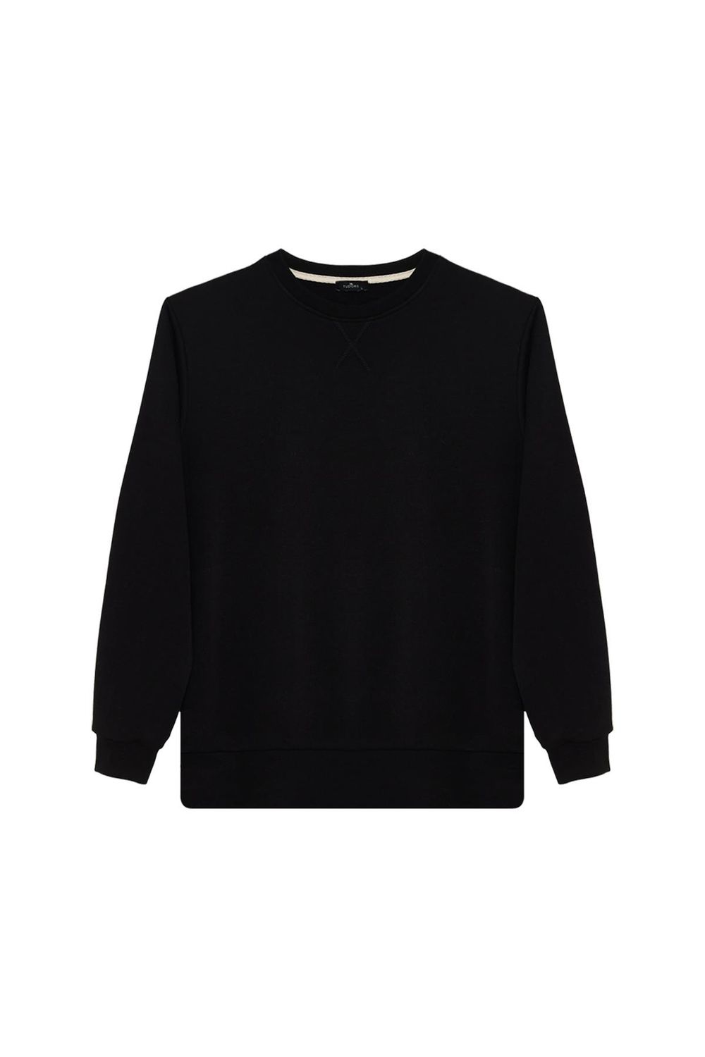 Unisex 3'lü Paket Siyah-Yeşil-Taş Relax Fit %100 Pamuk Bisiklet Yaka Sweatshirt