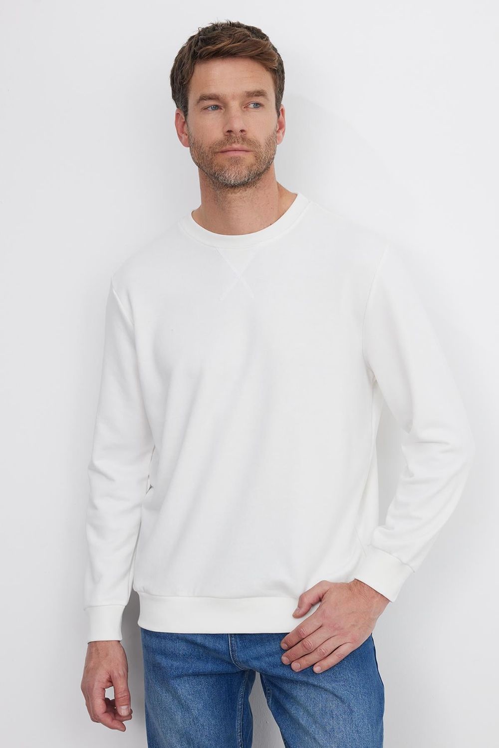 THREE PIECES SWEATSHIRT COTTON PLAIN