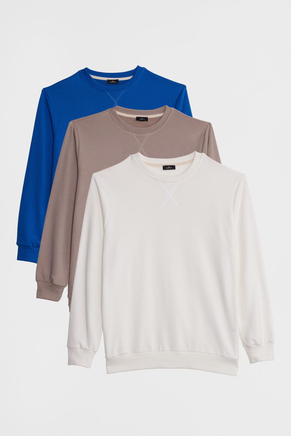 THREE PIECES SWEATSHIRT COTTON PLAIN
