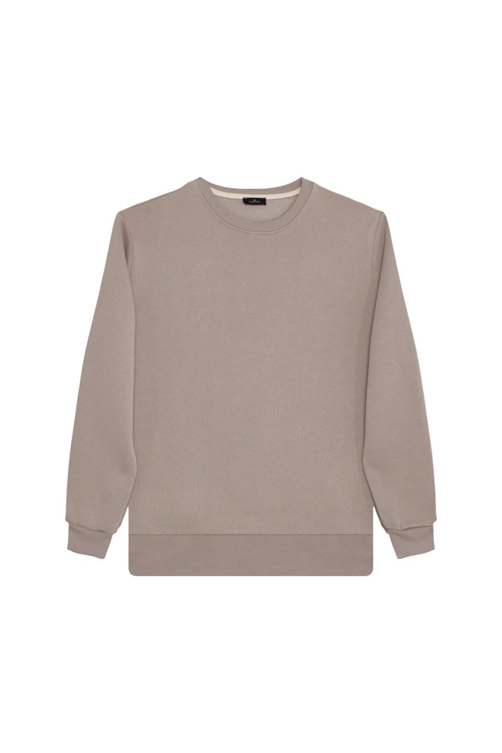 Unisex 3'lü Paket Siyah-Gri-Lacivert Relax Fit Pamuklu İçi Polarlı Bisiklet Yaka Sweatshirt