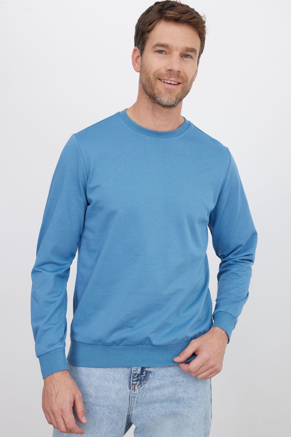 THREE PIECES RELAX FIT SWEATSHIRT CREW NECK TWO THREAD COMPACT ONL PLAIN