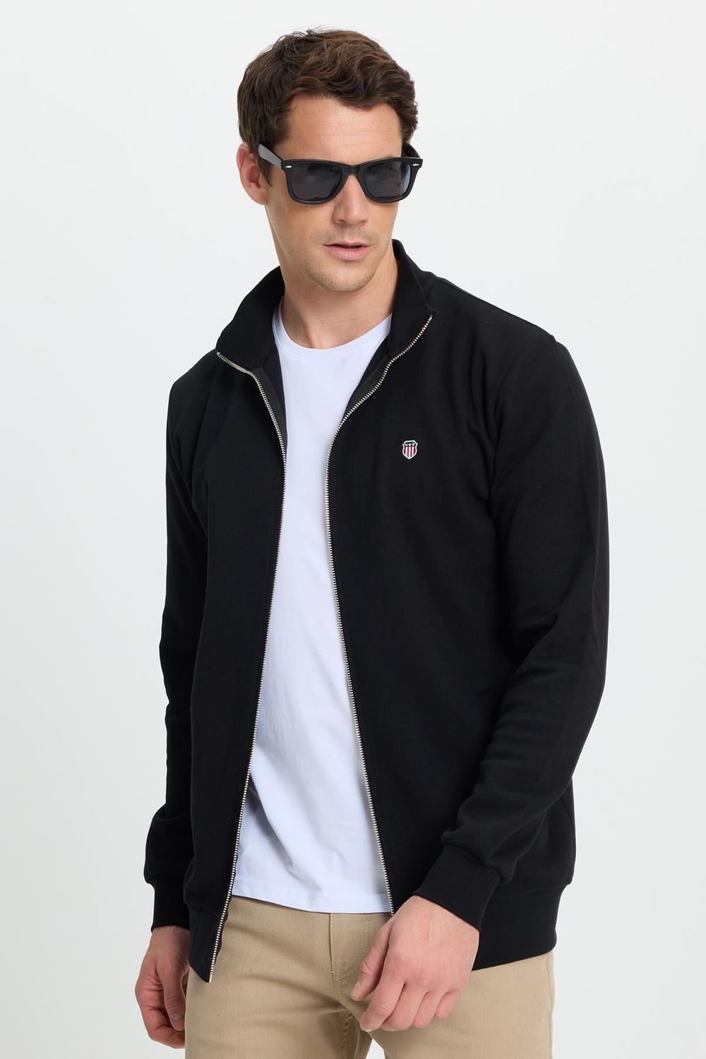 SWEATSHIRT SZR FULL ZIPPER PIQUE INTERLOCK