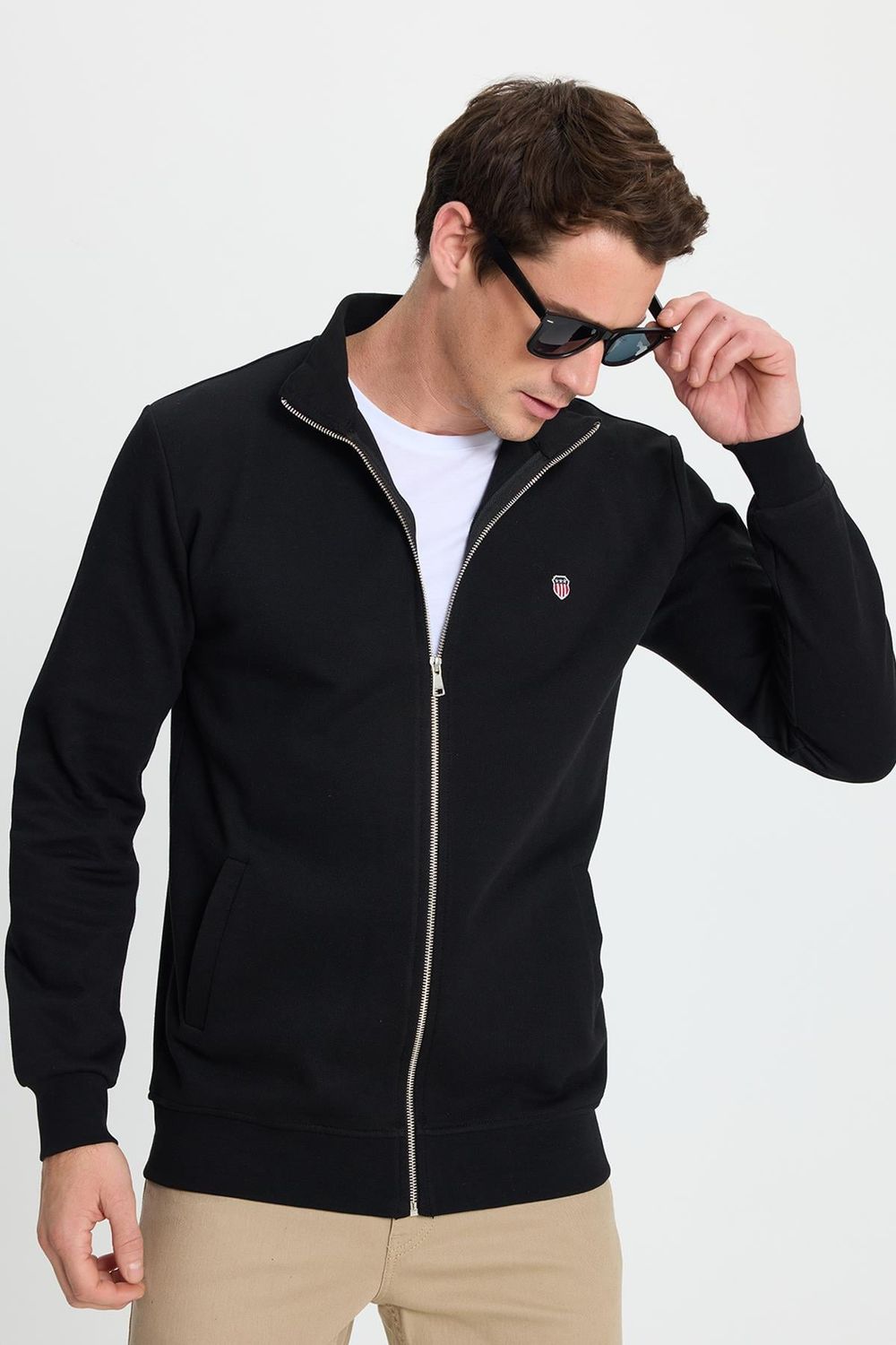 SWEATSHIRT SZR FULL ZIPPER PIQUE INTERLOCK