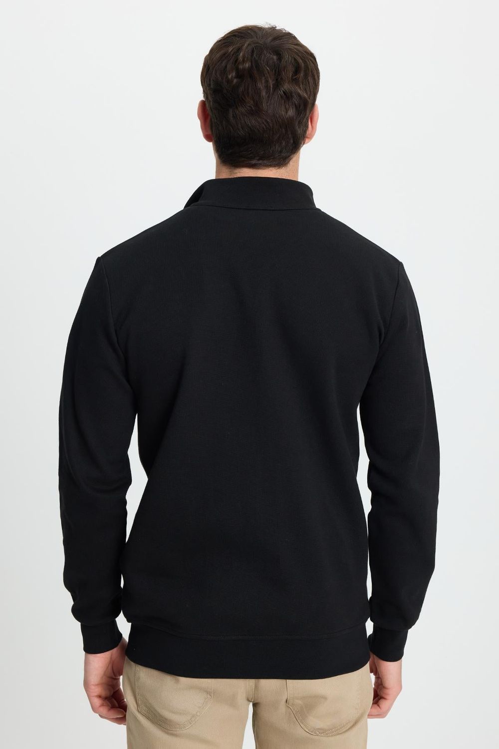 SWEATSHIRT SZR FULL ZIPPER PIQUE INTERLOCK