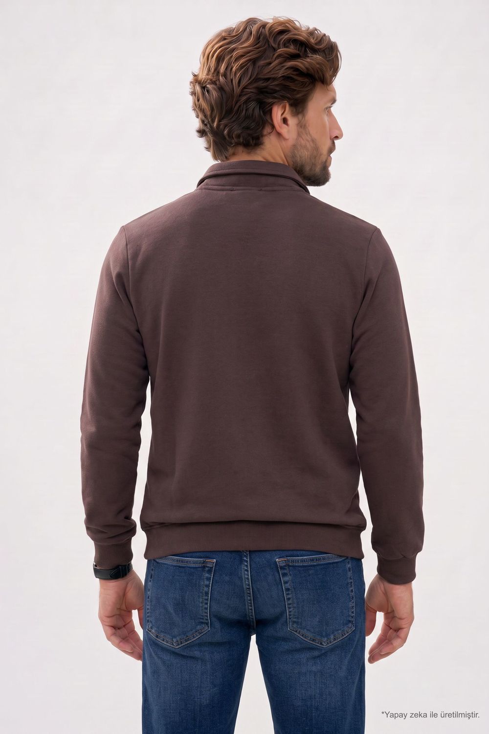 REGULAR FIT POLO NECK OTOMENDI  SWEATSHIRT