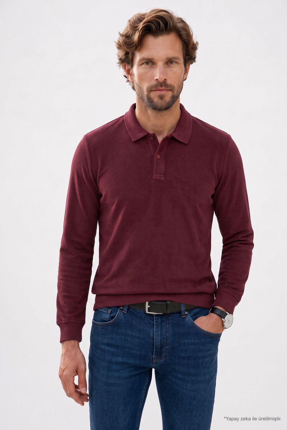 REGULAR FIT POLO NECK OTOMENDI  SWEATSHIRT