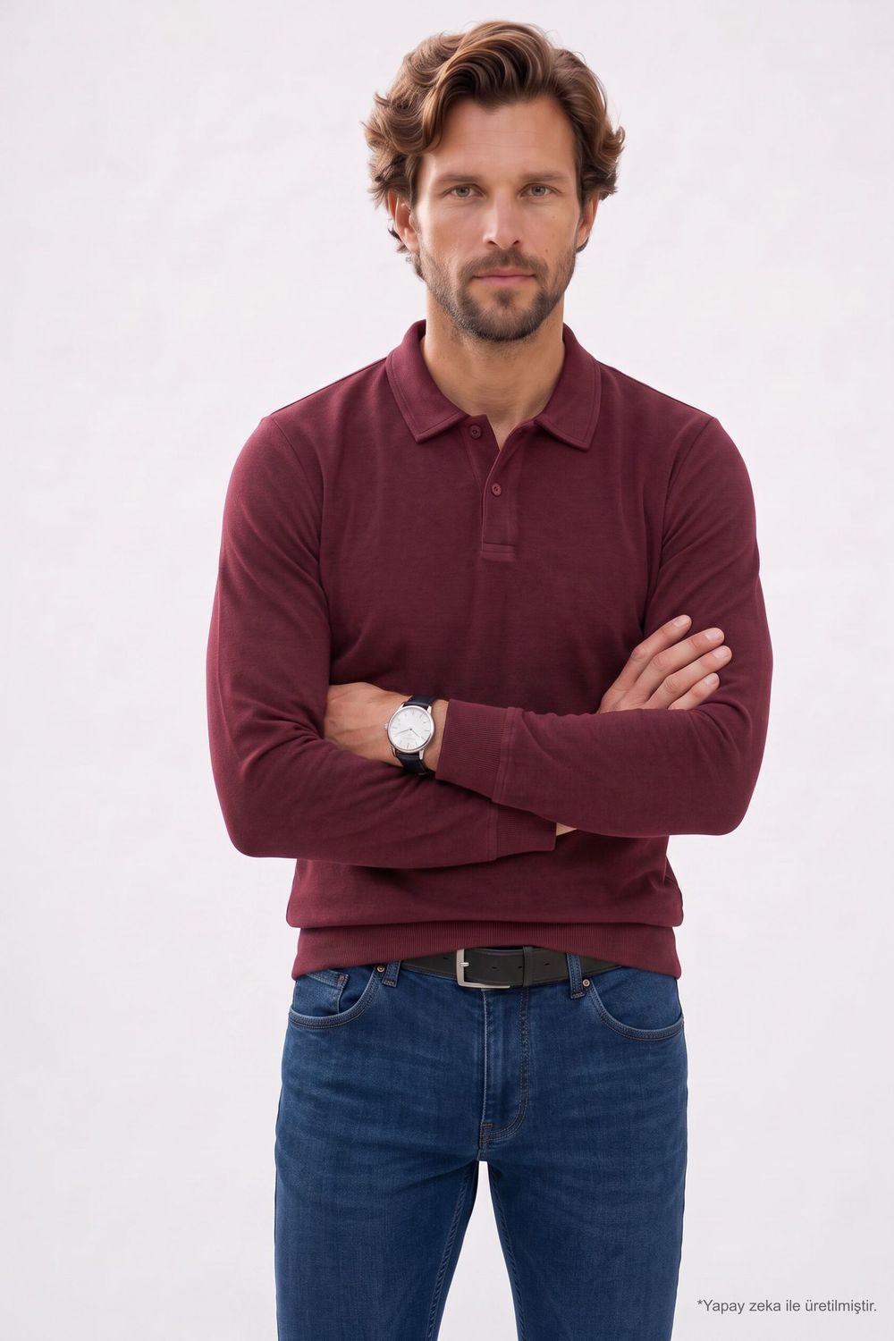 REGULAR FIT POLO NECK OTOMENDI  SWEATSHIRT