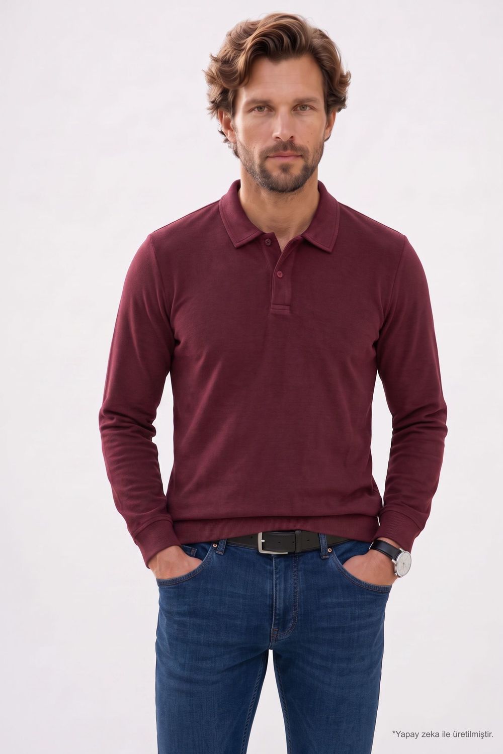 REGULAR FIT POLO NECK OTOMENDI  SWEATSHIRT