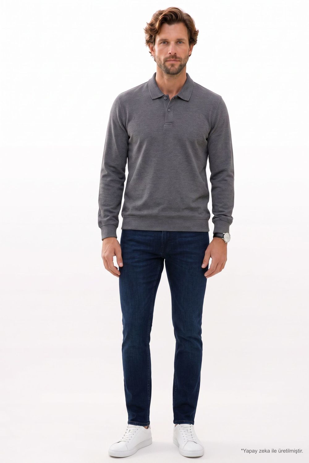 REGULAR FIT POLO NECK OTOMENDI  SWEATSHIRT