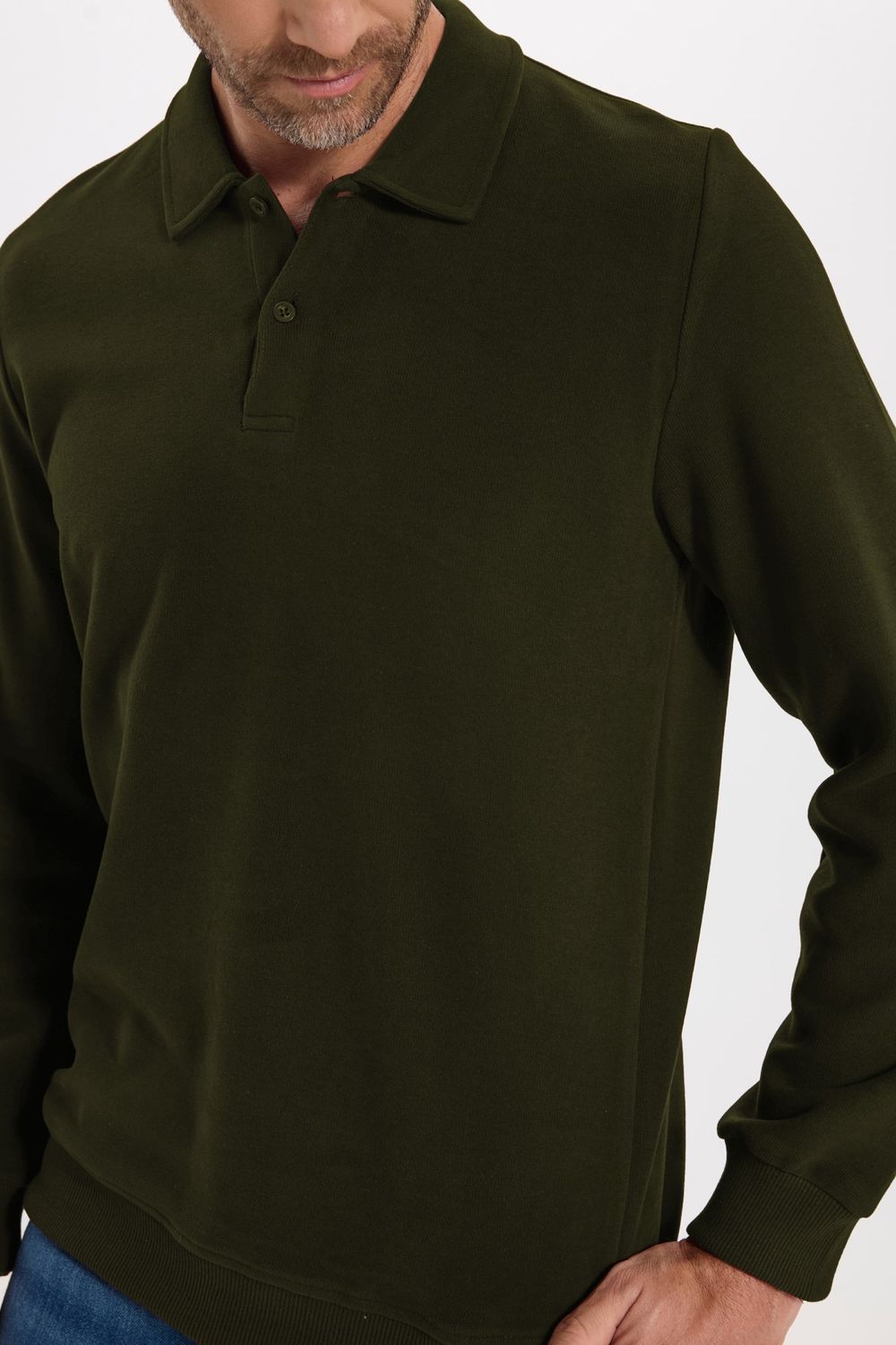 REGULAR FIT POLO NECK OTOMENDI  SWEATSHIRT