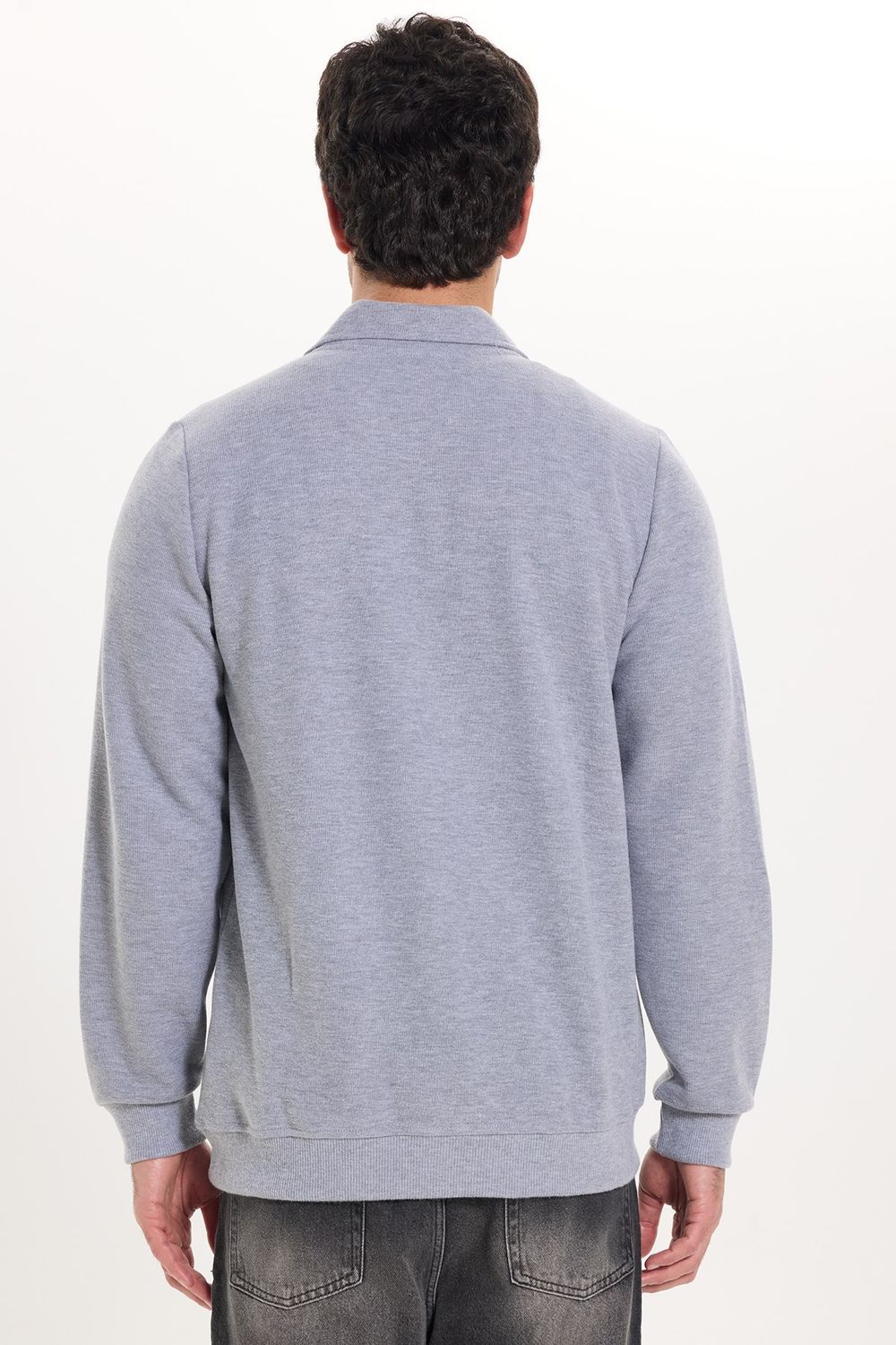 REGULAR FIT  POLO NECK HALF ZIPPER  MEDINA SWEATSHIRT