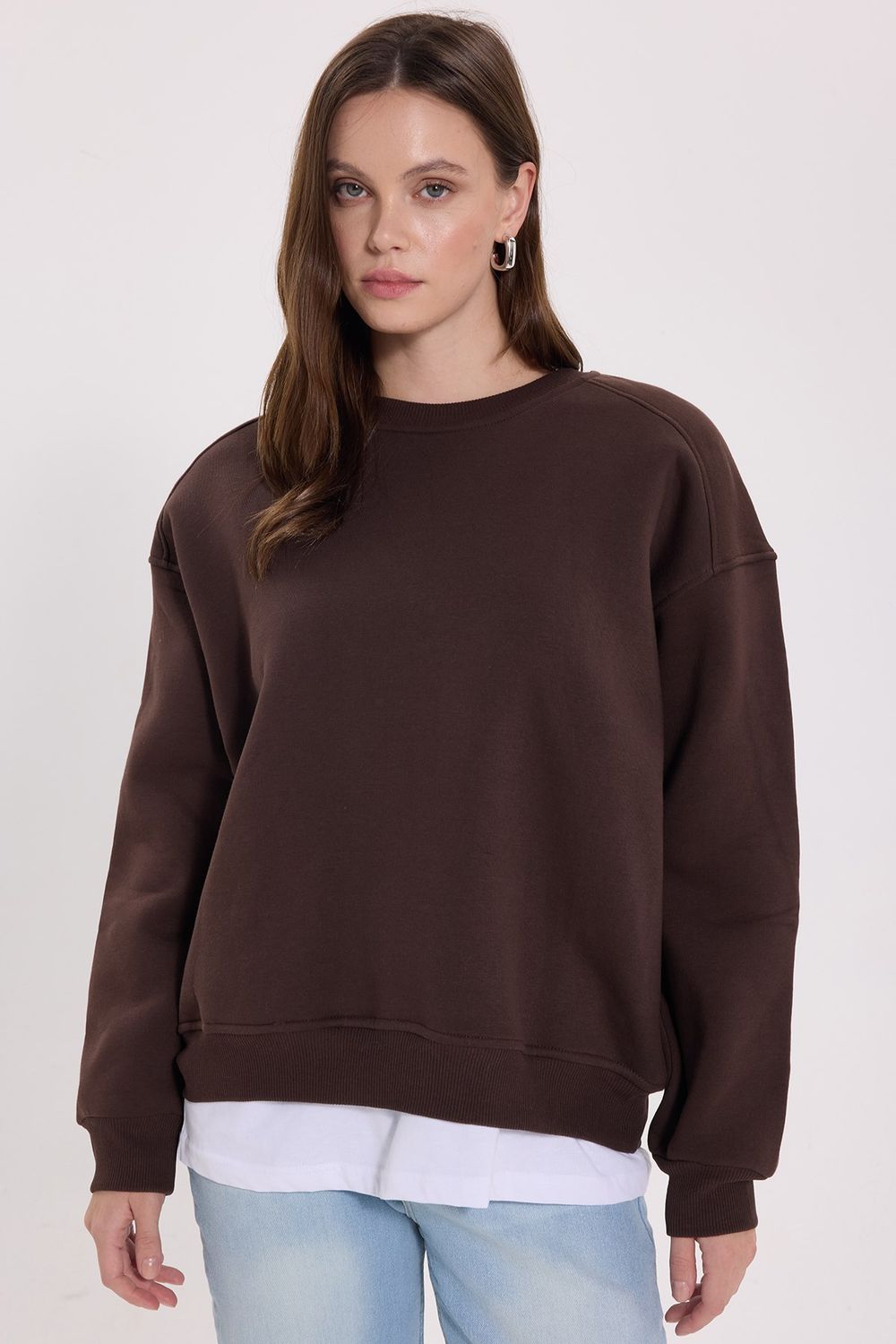 KADIN BİSİKLET YAKA KTN-1643 SWEATSHIRT