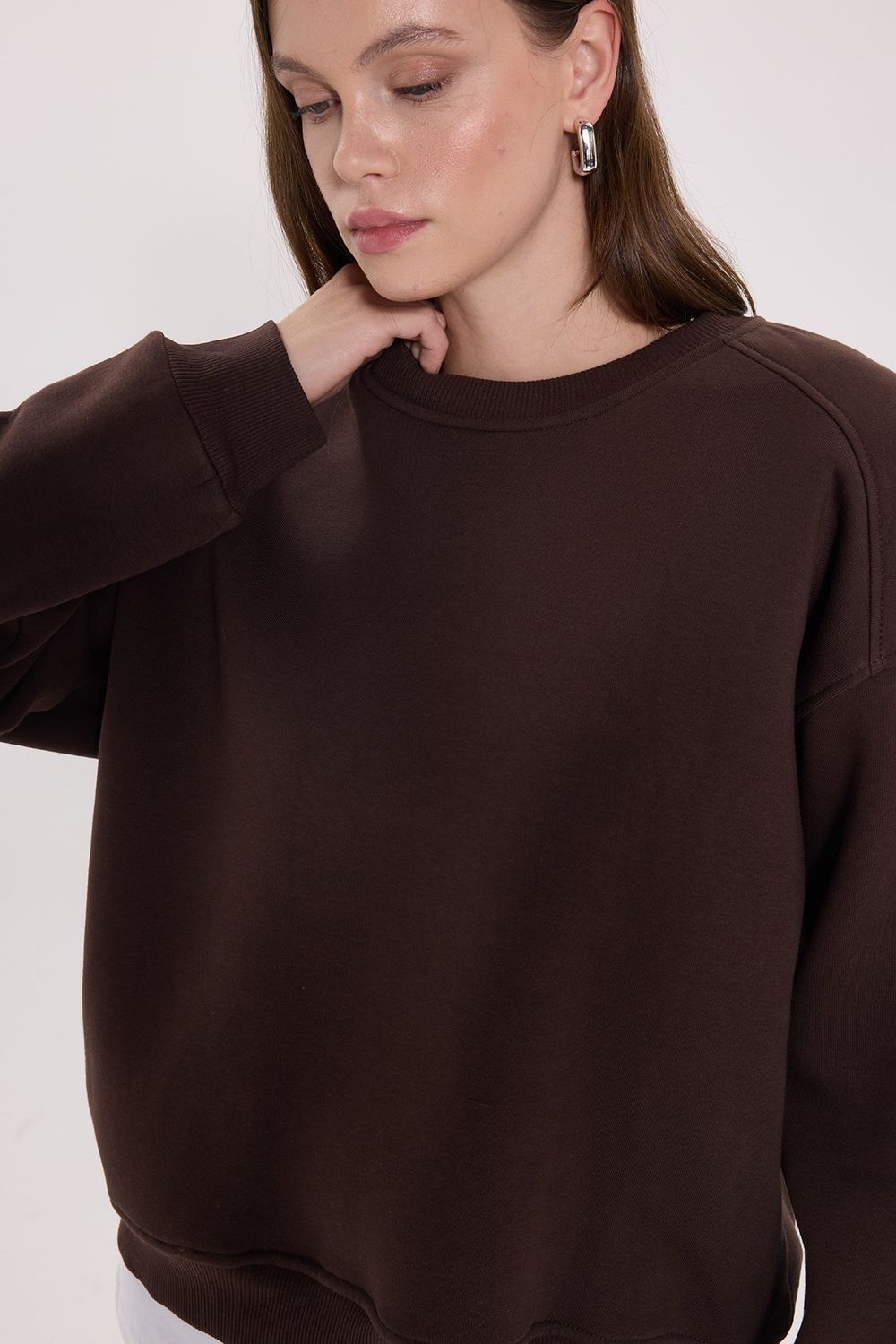 KADIN BİSİKLET YAKA KTN-1643 SWEATSHIRT
