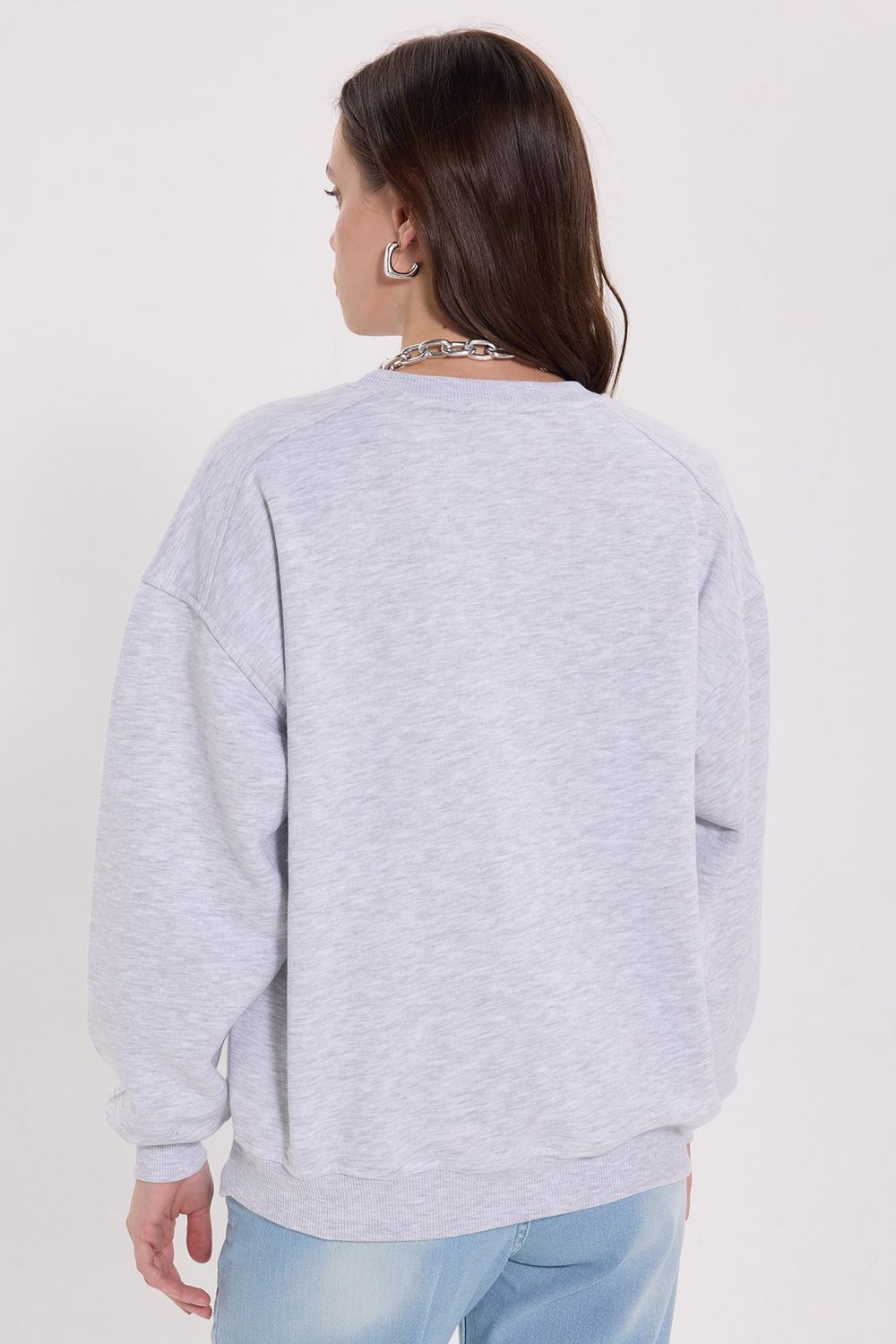 KADIN BİSİKLET YAKA KTN-1643 SWEATSHIRT