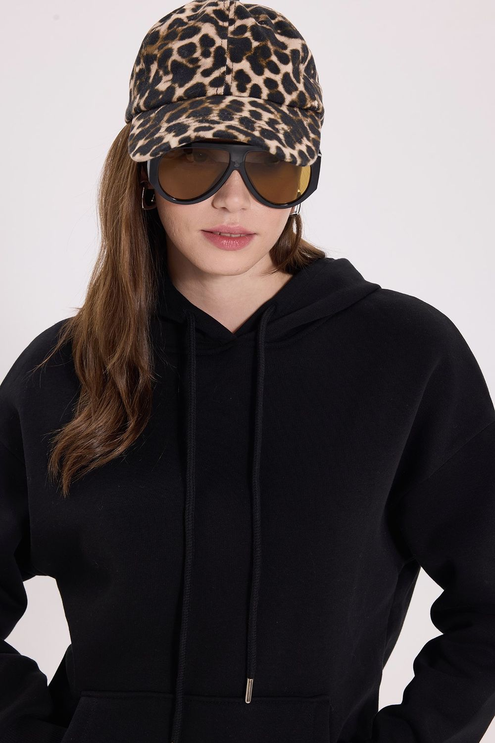 KADIN KAPÜŞONLU KANGURU CEPLİ ARM-2502 SWEATSHIRT