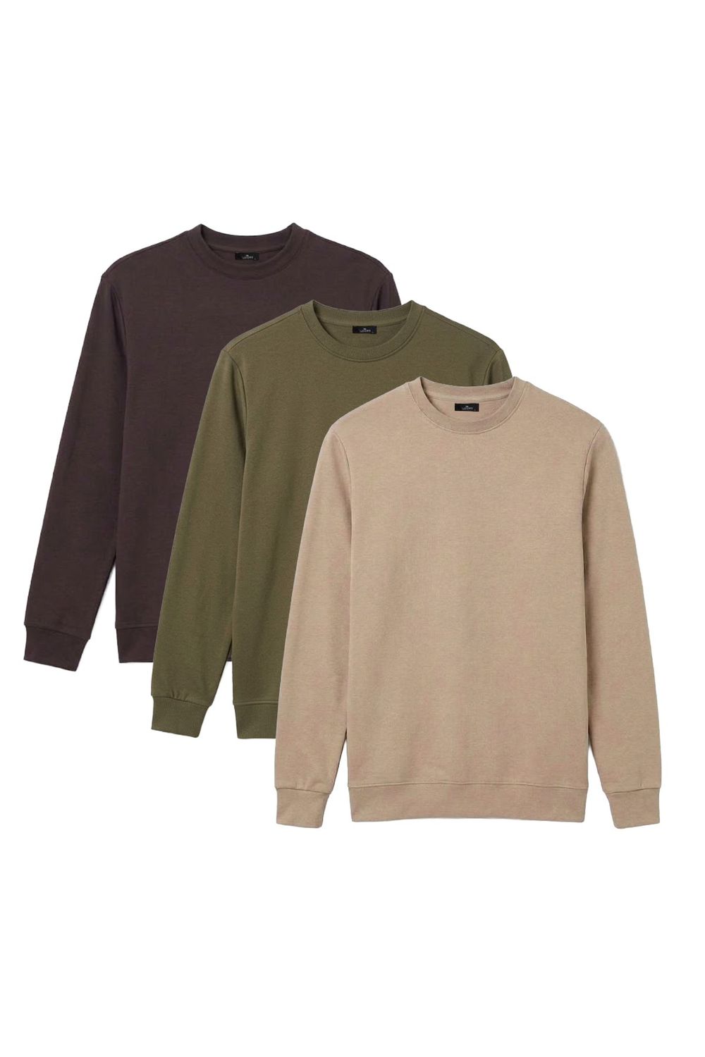 THREE PIECES ERKEK BİSİKLET YAKA SZR SWEATSHIRT