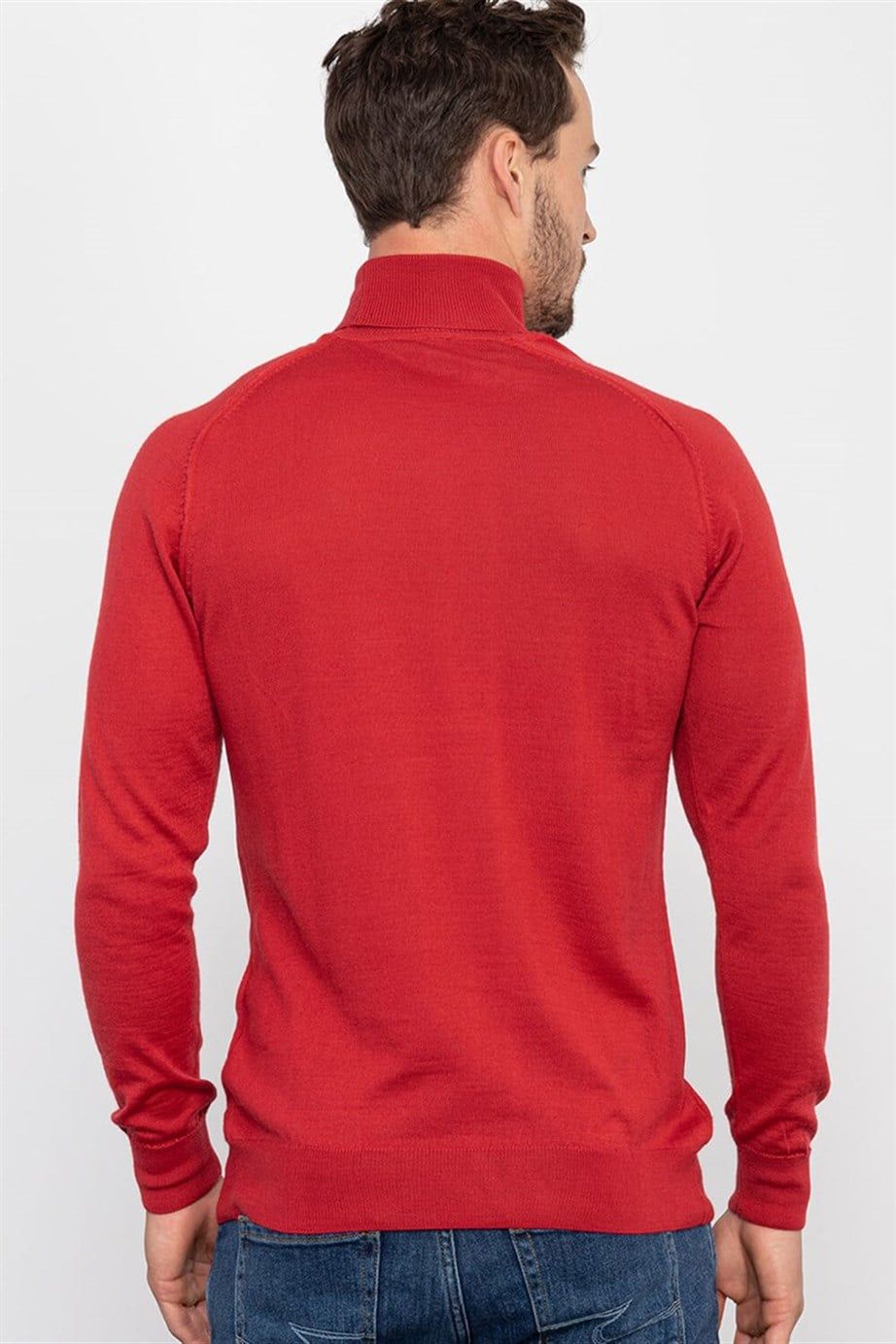 SWEATER WOOL TURTLE NECK PLAIN   KAZAK SWEATER