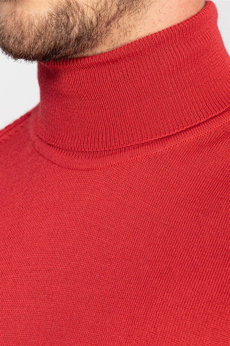 SWEATER WOOL TURTLE NECK PLAIN   KAZAK SWEATER