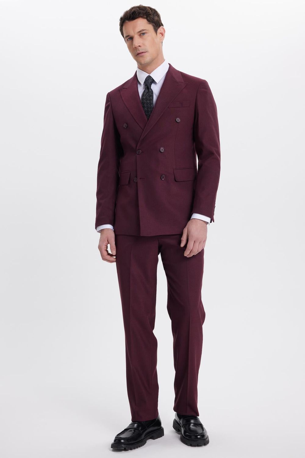 SLIM FIT SUIT KRUVAZE SUHO TAKIM ELBİSE