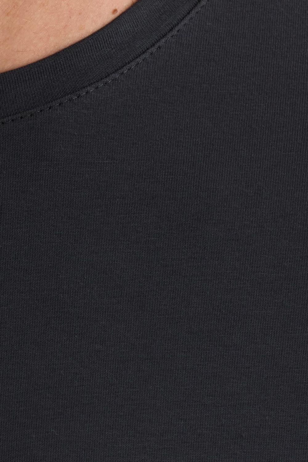 Erkek Slim Fit Dar Kesim Pamuklu Yumuşak Doku Likralı Esnek Kumaş Basic Gri Bisiklet Yaka Tişört