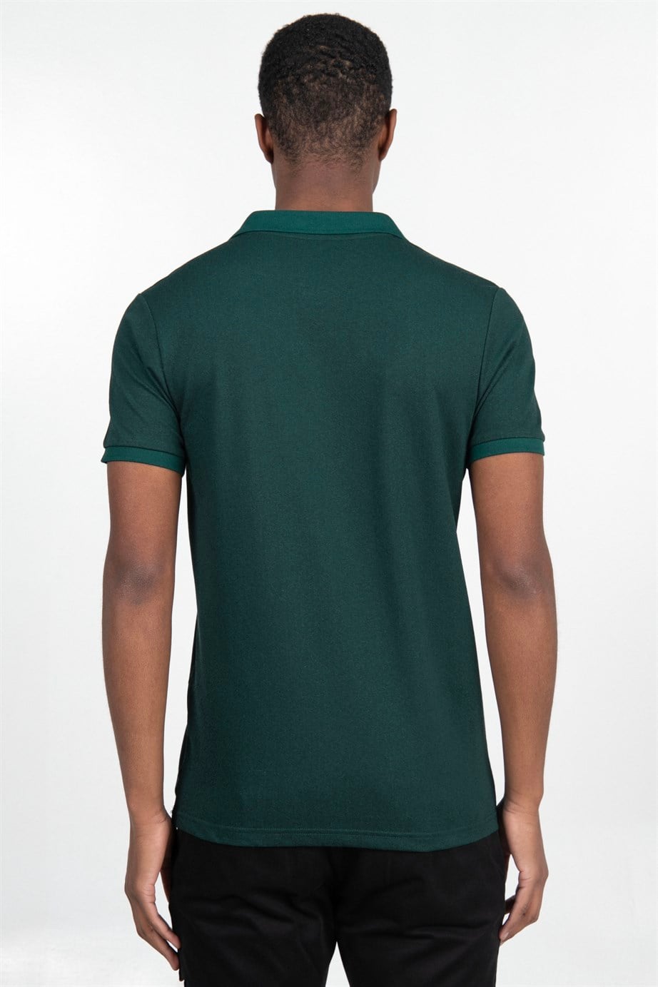Slim Fit Düz Polo Yaka Erkek T-Shirt