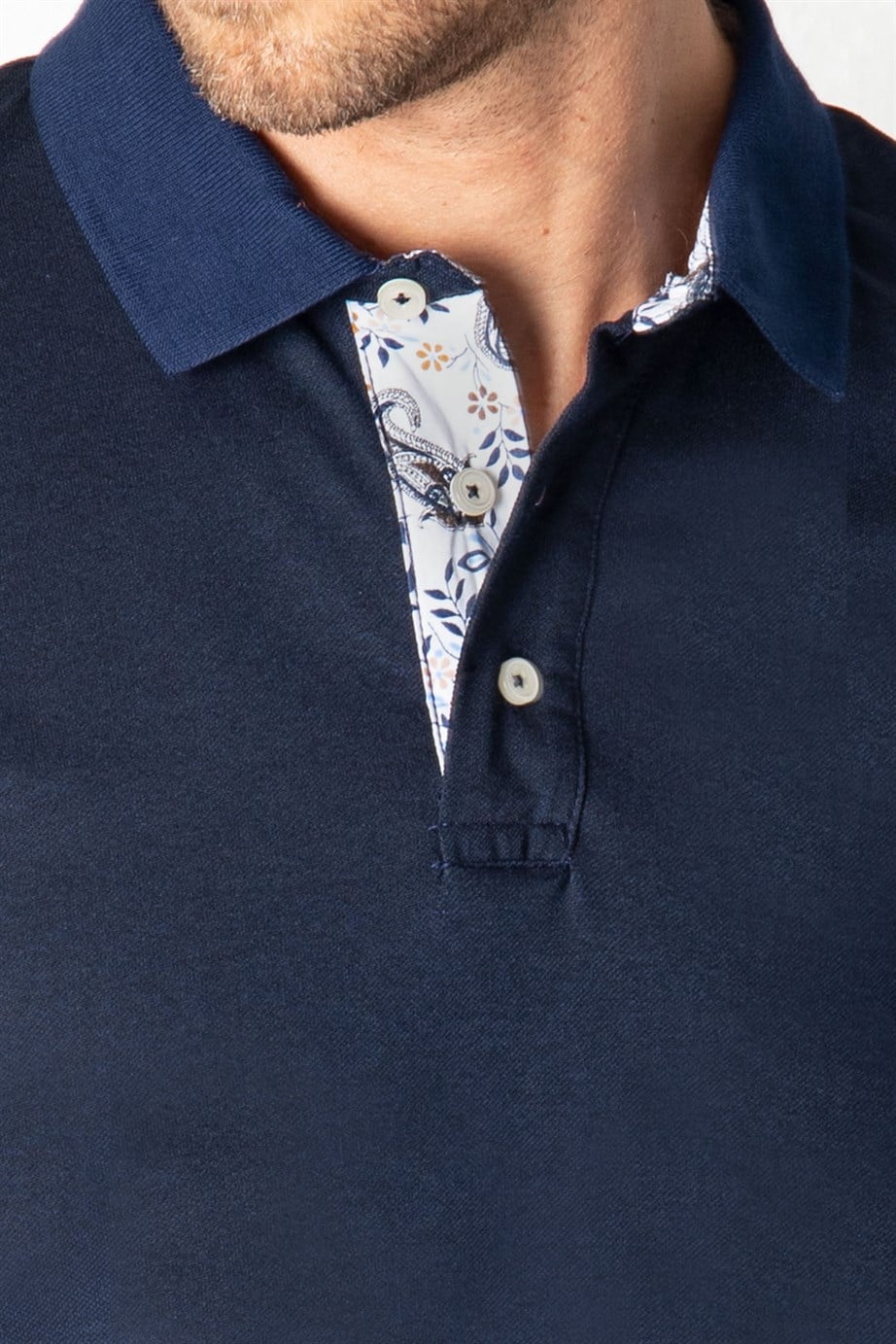 Slim Fit Dar Kesim Düz Polo Yaka Erkek T-Shirt