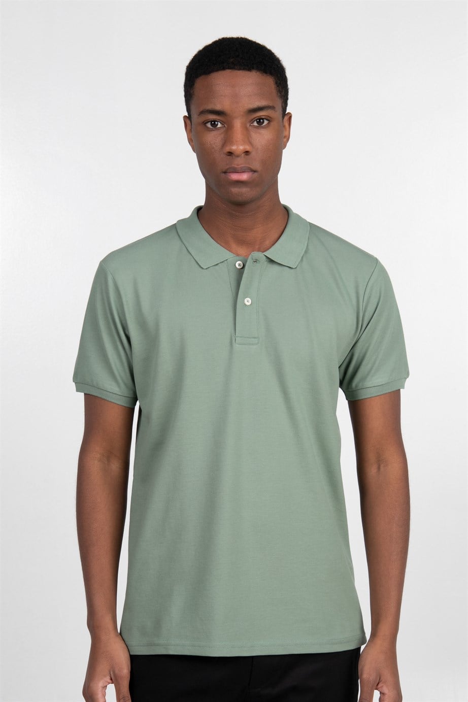 SLIM FIT PLAIN PIQUE T-SHIRT 22/23  TİŞÖRT
