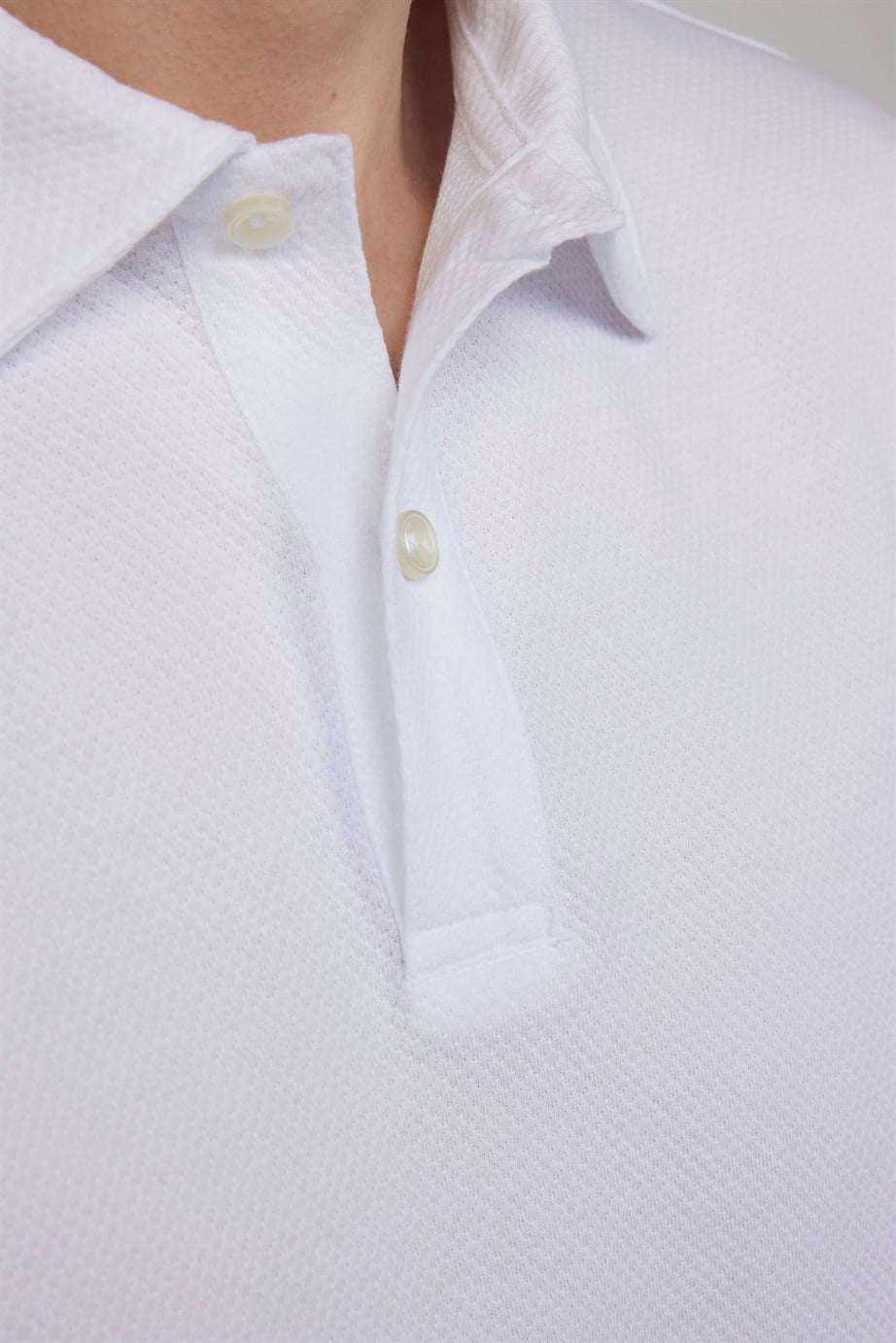 Slim Fit Desenli Polo Yaka Erkek Tişört