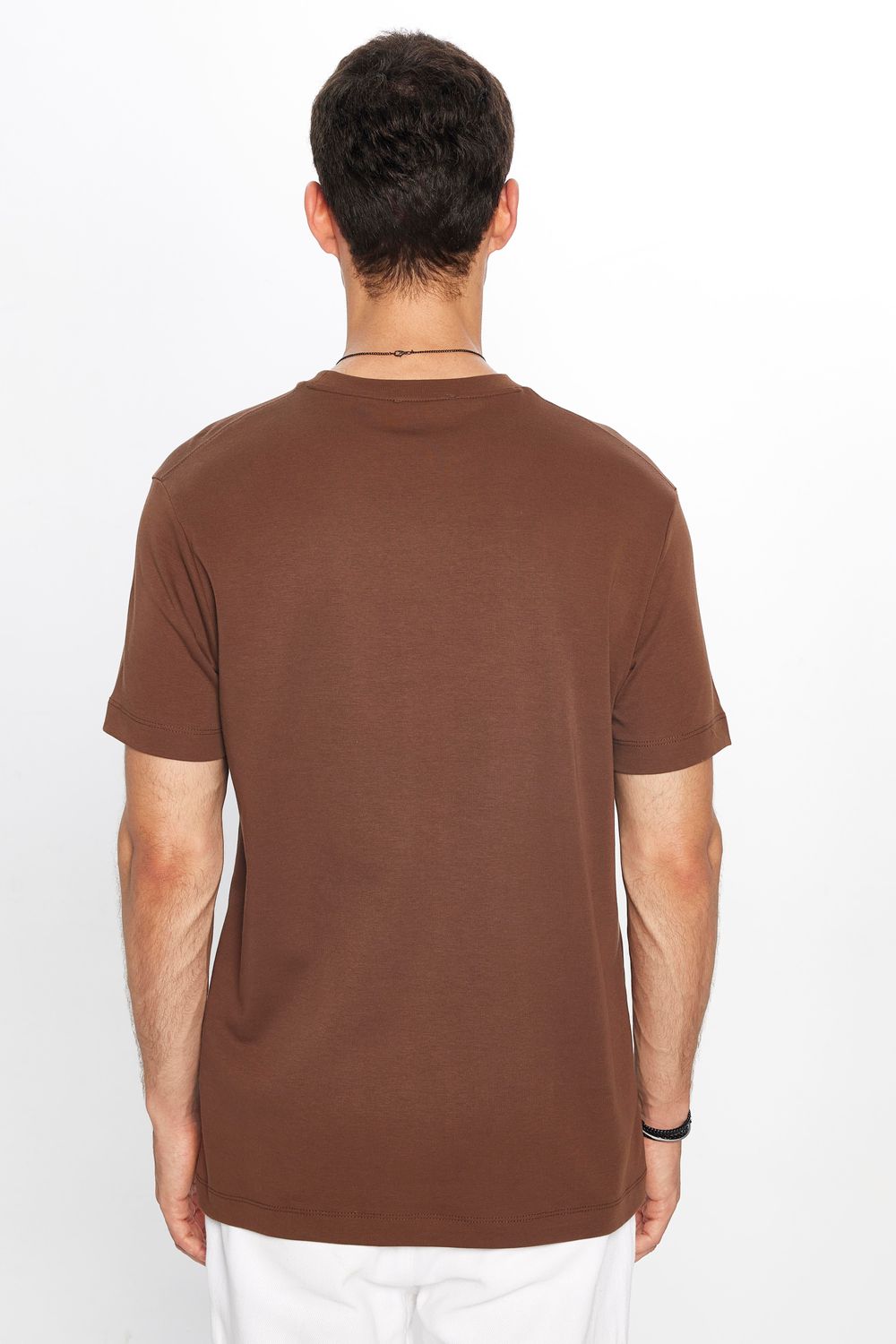 Unisex Relax Fit Rahat Kesim %100 Pamuk Yumuşak Dokulu Basic Bisiklet Yaka Taş Tişört