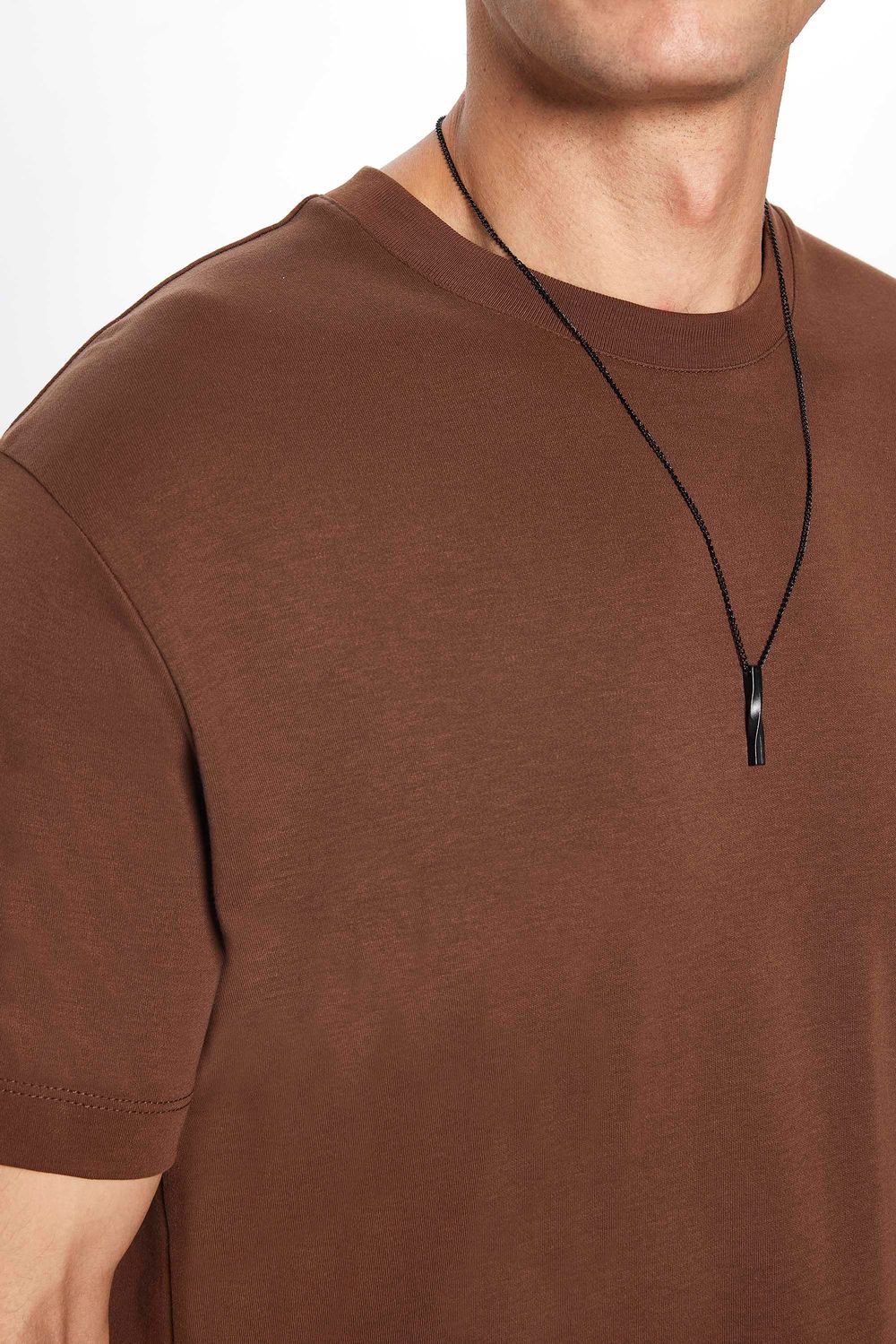 Unisex Relax Fit Rahat Kesim %100 Pamuk Yumuşak Dokulu Basic Bisiklet Yaka Taş Tişört