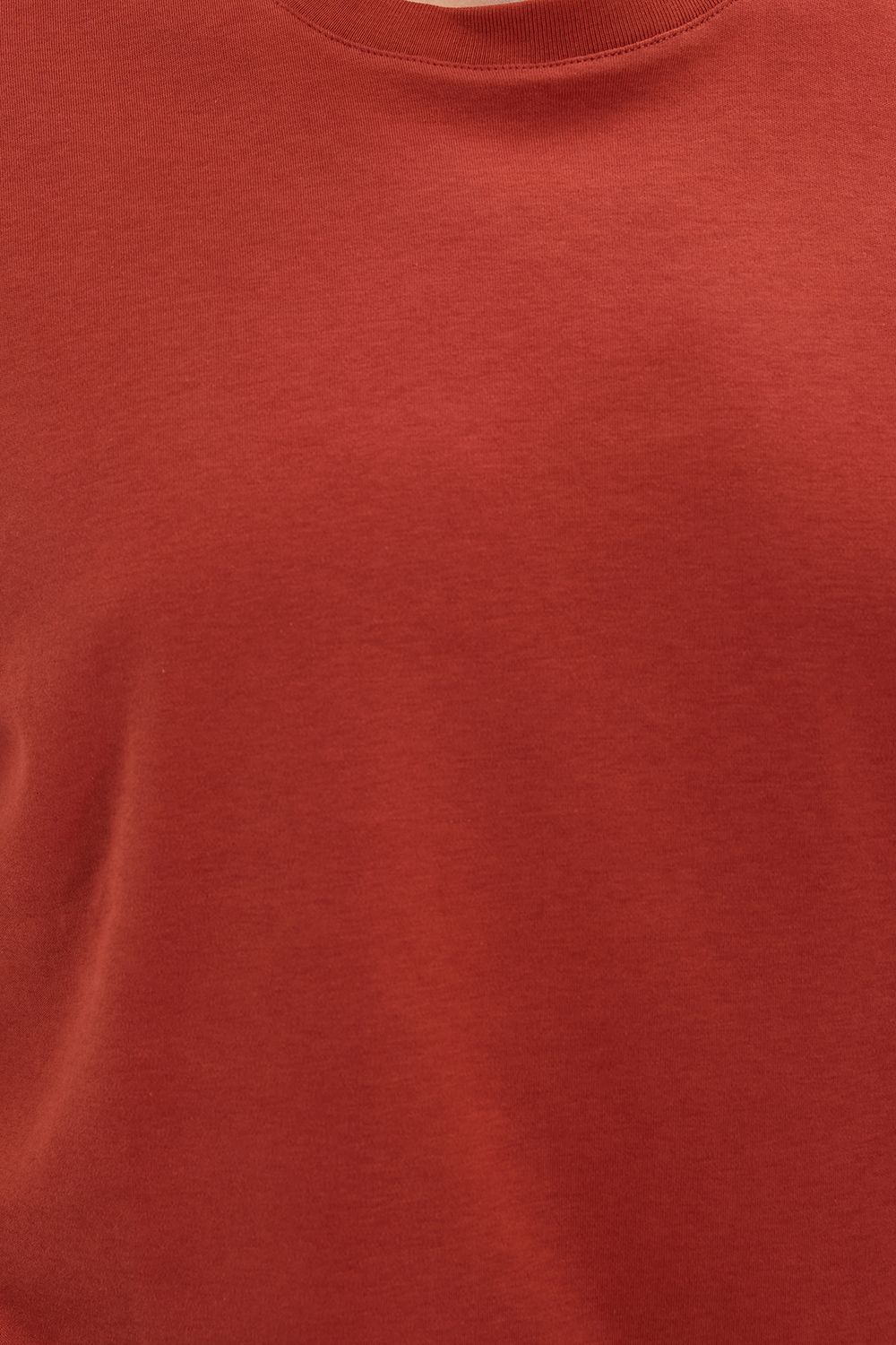 Unisex Relax Fit Rahat Kesim %100 Pamuk Yumuşak Dokulu Hafif Kalın Kiremit Bisiklet Yaka Tişört