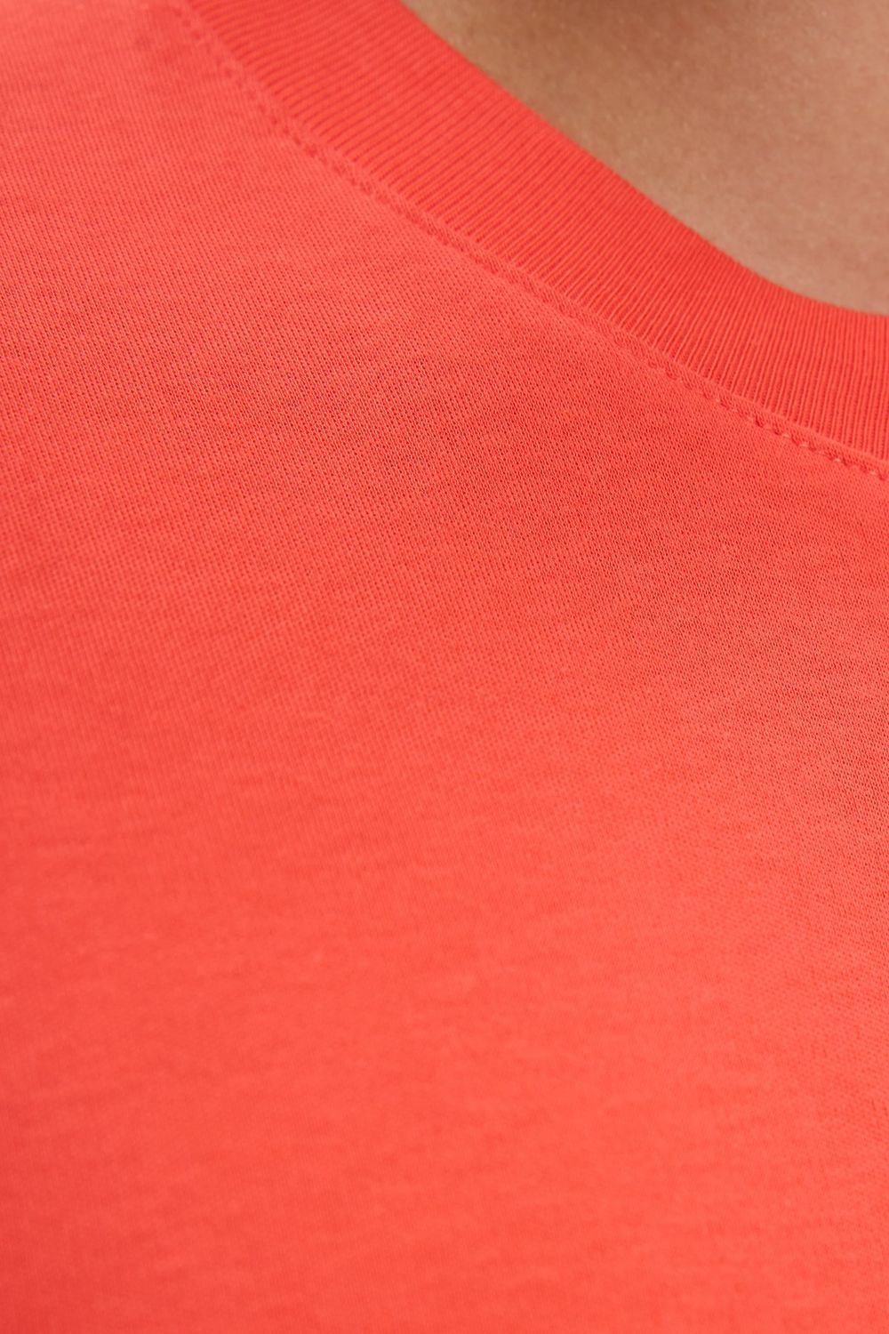 Unisex Relax Fit Rahat Kesim %100 Pamuk Yumuşak Dokulu Hafif Kalın Nar Bisiklet Yaka Tişört