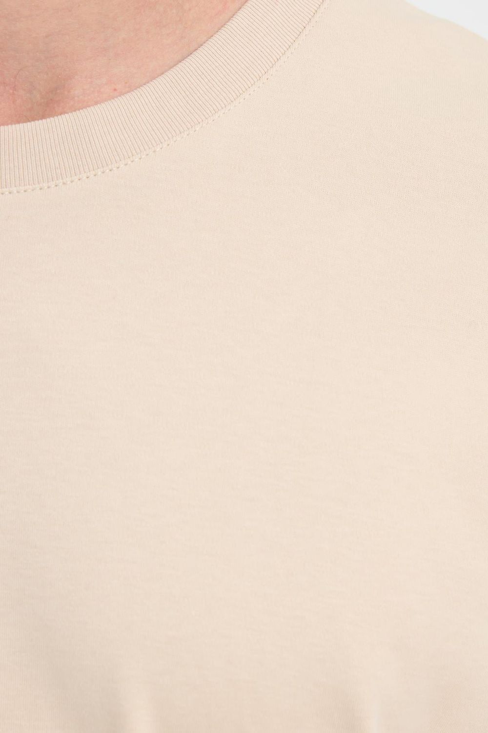 Unisex Relax Fit Rahat Kesim %100 Pamuk Yumuşak Dokulu Hafif Kalın Basic Bisiklet Yaka Taş Tişört