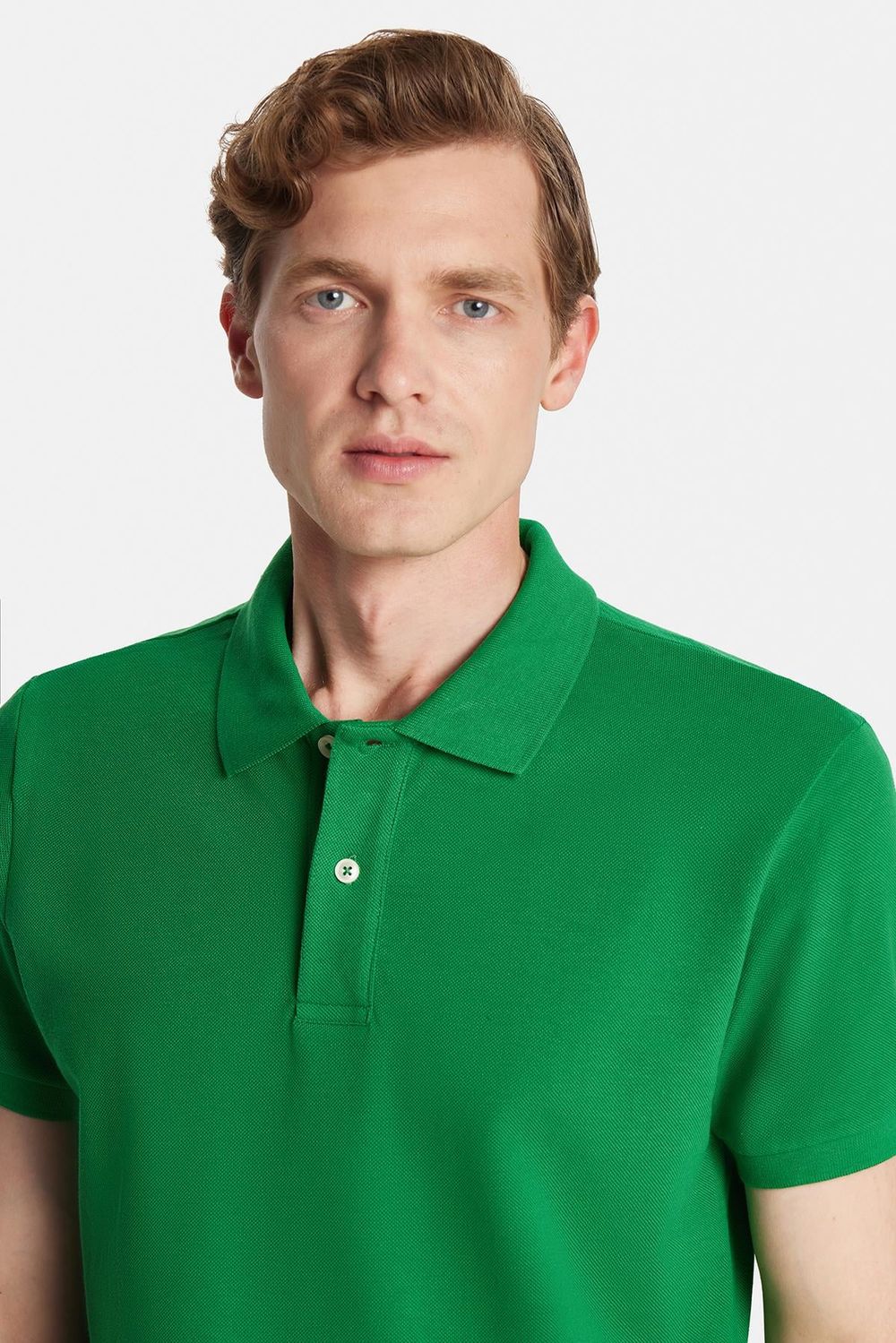 SLIM FIT PLAIN PIQUE T-SHIRT 24/25  TİŞÖRT