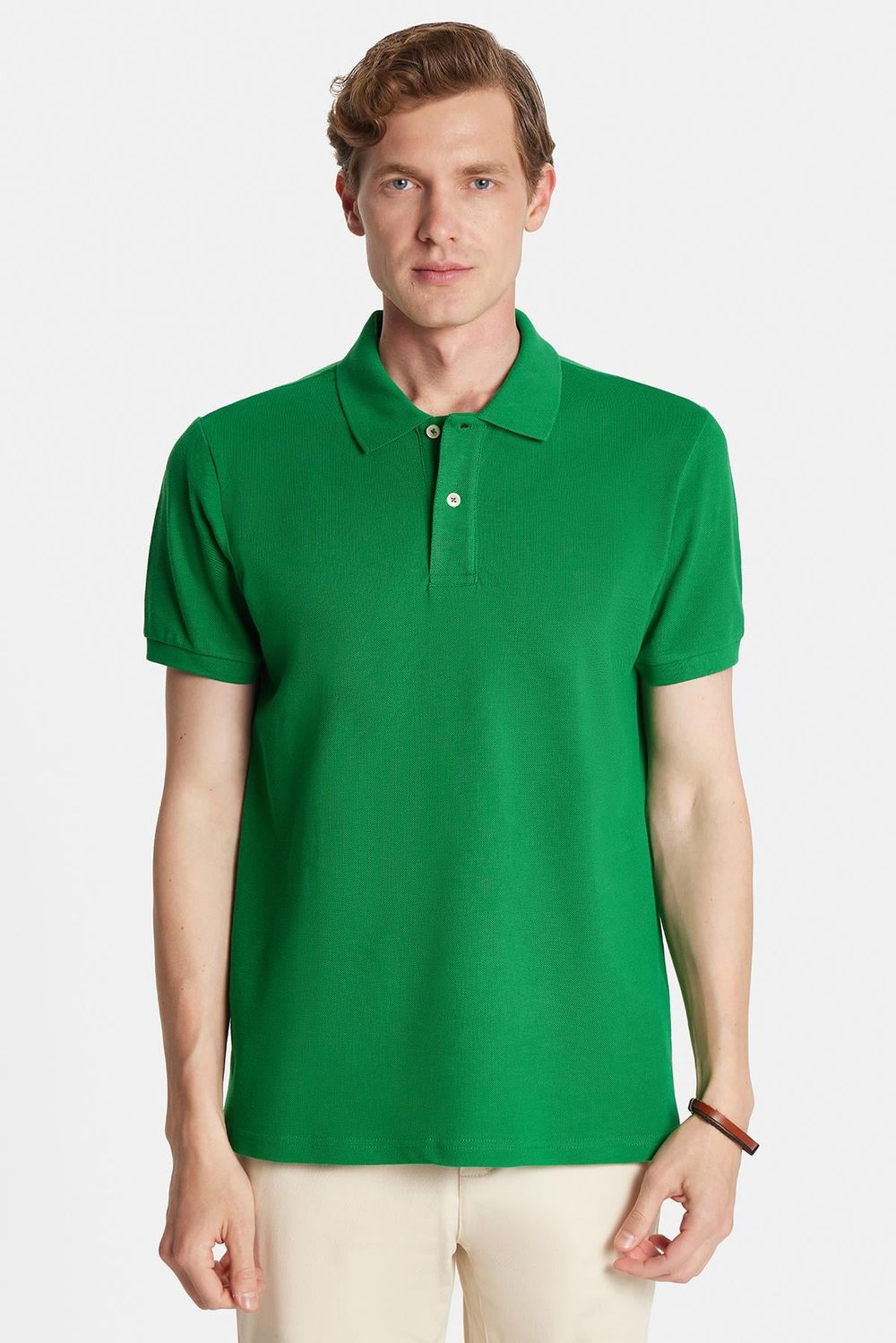SLIM FIT PLAIN PIQUE T-SHIRT 24/25  TİŞÖRT