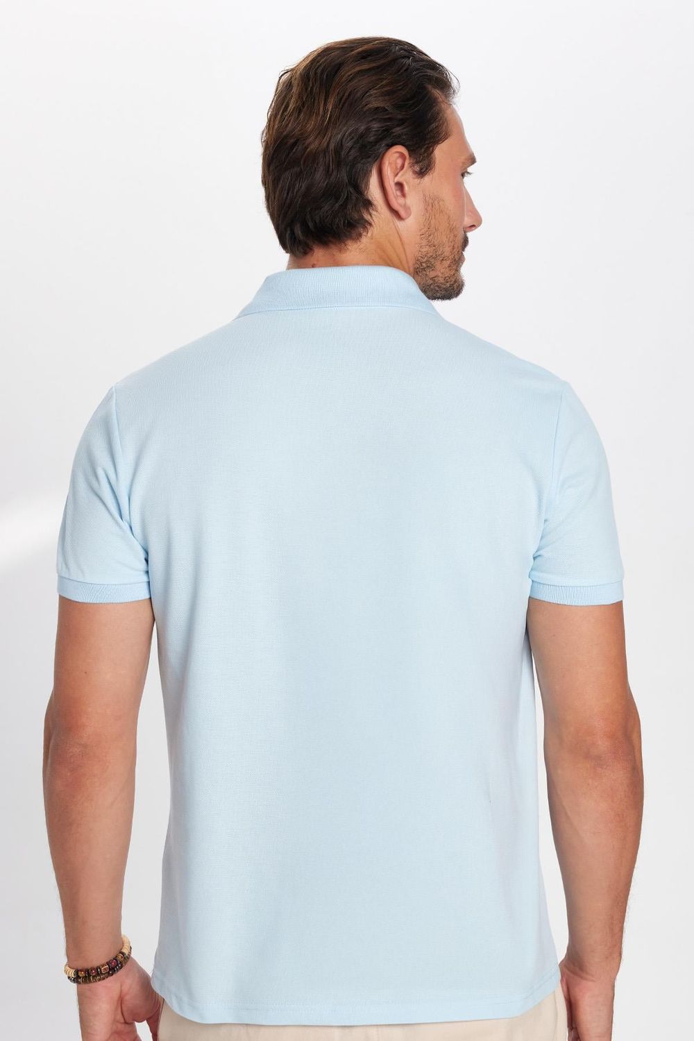 SLIM FIT PLAIN PIQUE T-SHIRT 24/25  TİŞÖRT