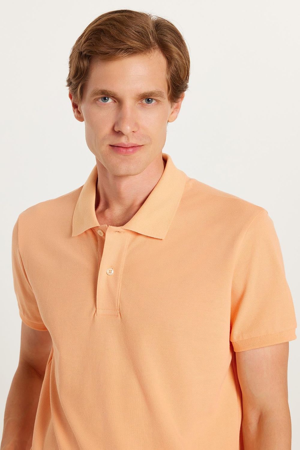SLIM FIT PLAIN PIQUE T-SHIRT 24/25  TİŞÖRT