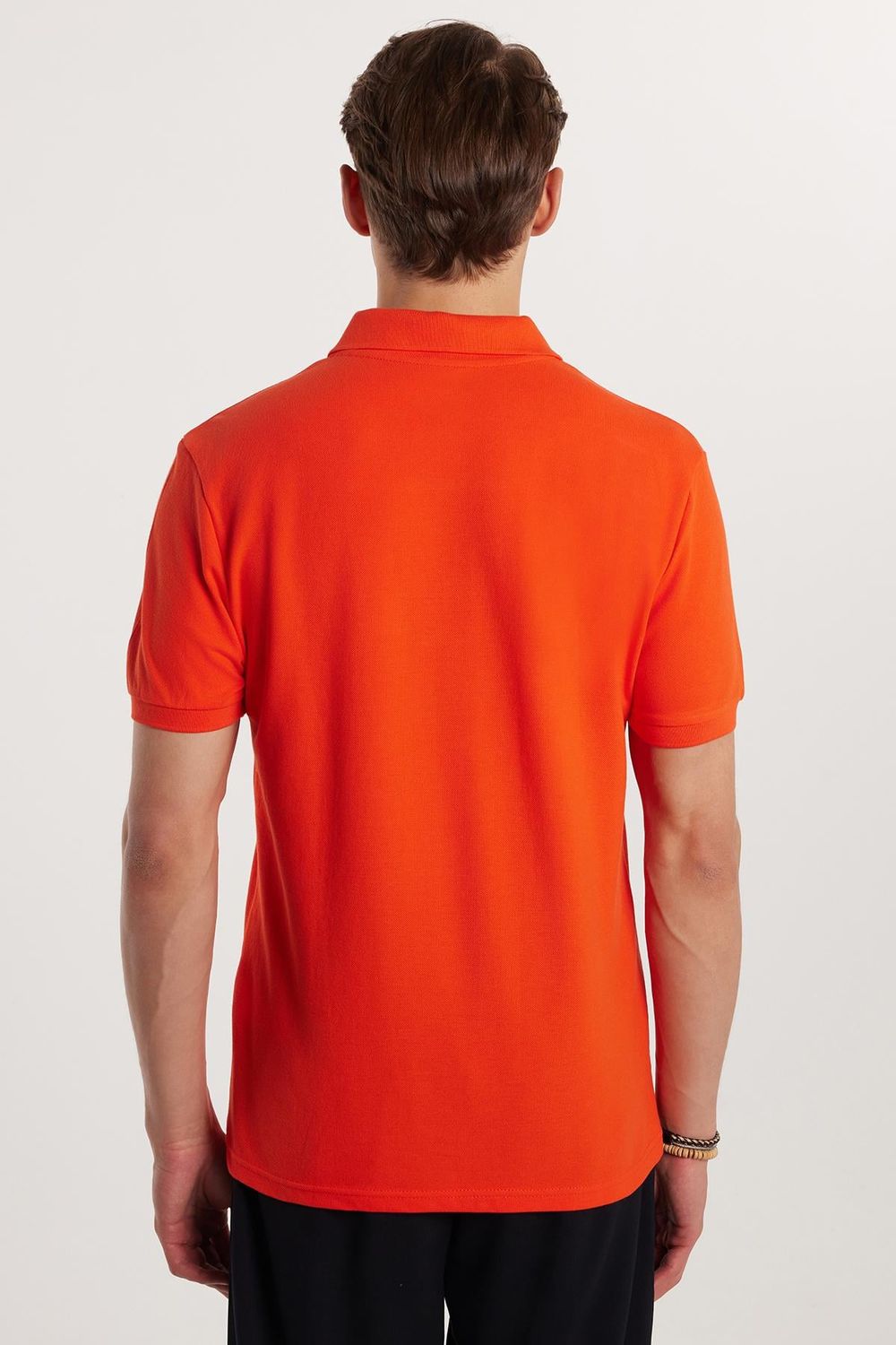 SLIM FIT PLAIN PIQUE T-SHIRT 24/25  TİŞÖRT