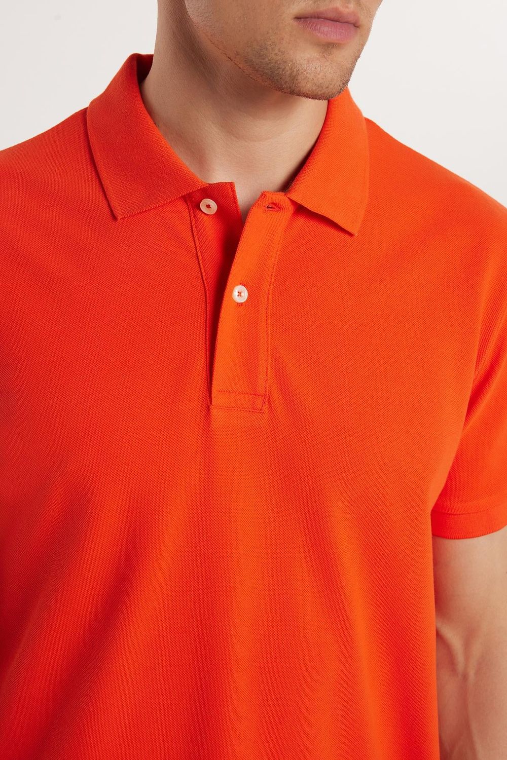 SLIM FIT PLAIN PIQUE T-SHIRT 24/25  TİŞÖRT