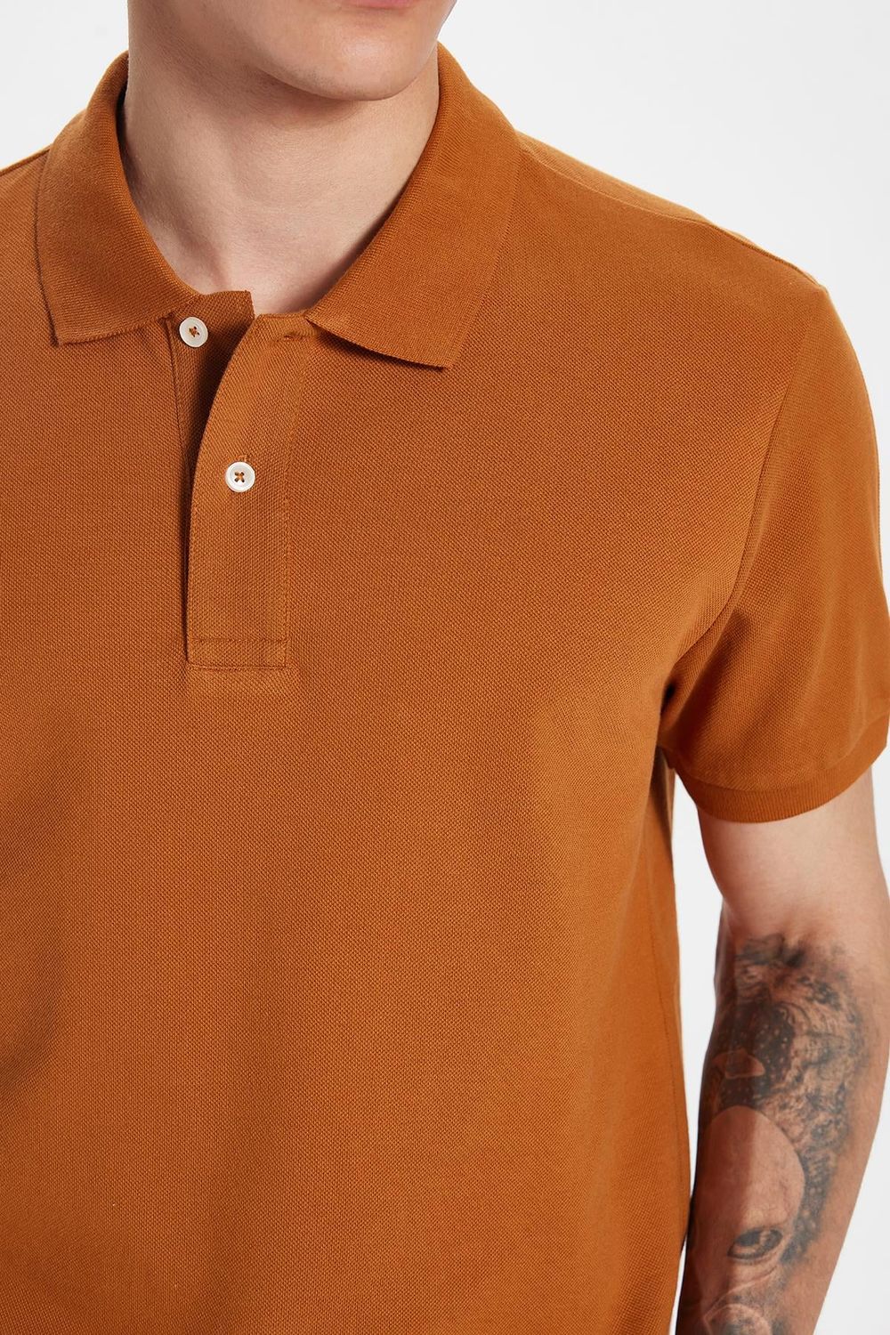 SLIM FIT PLAIN PIQUE T-SHIRT 24/25  TİŞÖRT