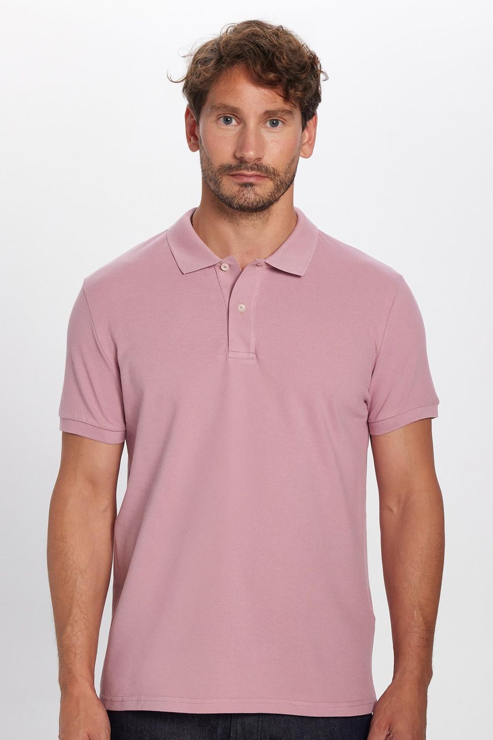 SLIM FIT PLAIN PIQUE T-SHIRT 24/25  TİŞÖRT
