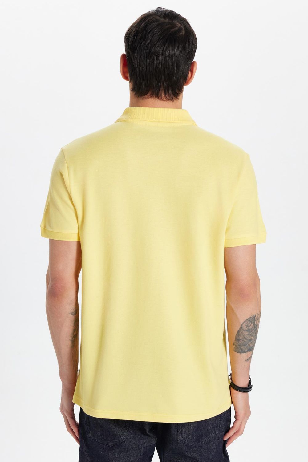 SLIM FIT PLAIN PIQUE T-SHIRT 24/25  TİŞÖRT