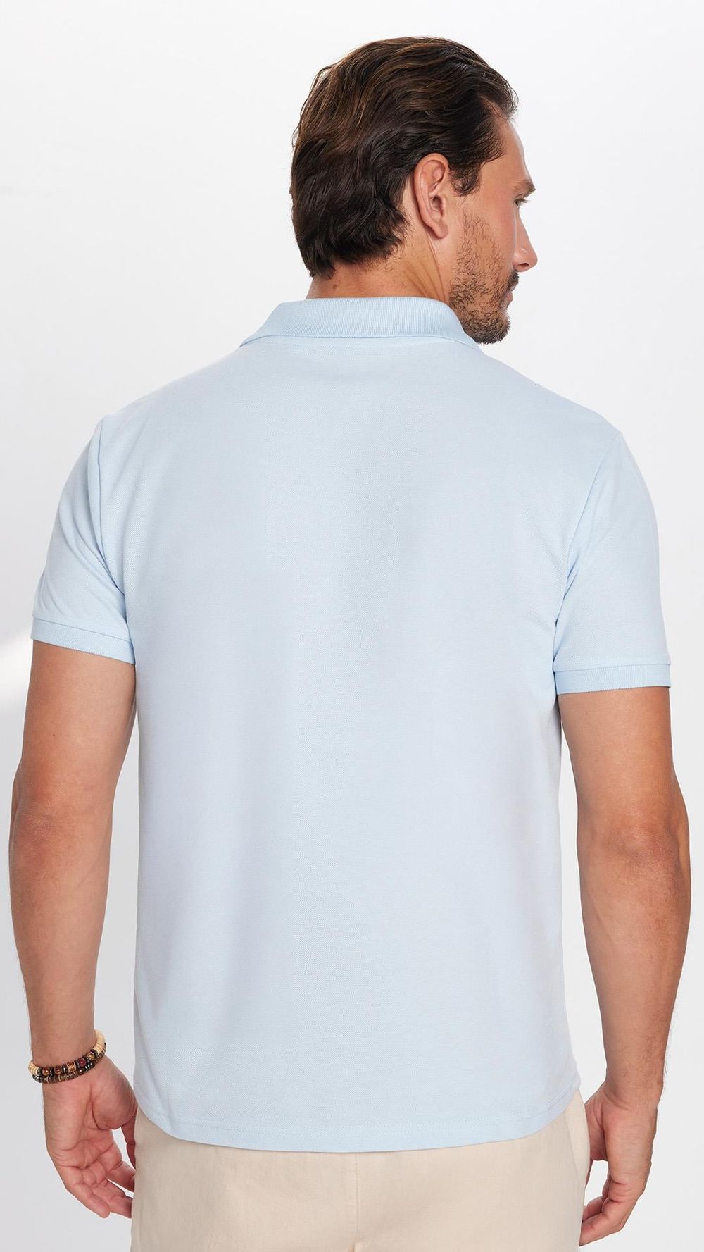 SLIM FIT PLAIN PIQUE T-SHIRT 24/25  TİŞÖRT