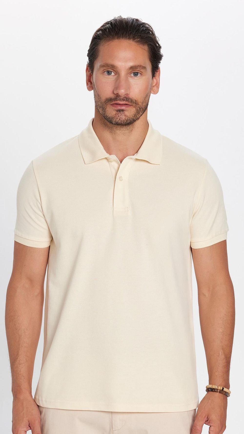 SLIM FIT PLAIN PIQUE T-SHIRT 24/25  TİŞÖRT