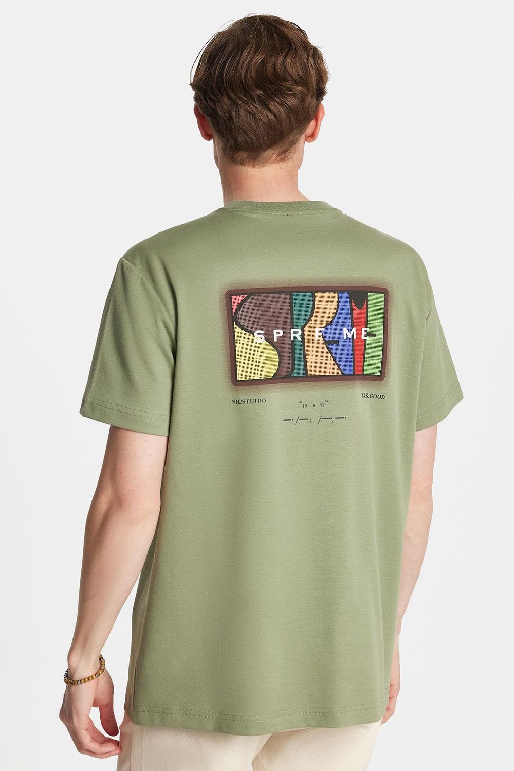RELAX FIT CREW NECK PRINT T-SHIRT SPRFME TİŞÖRT